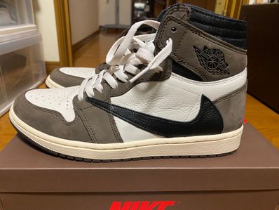 Travis Scott × Nike Air Jordan 1 Retro High OG TS SP "Sail/Dark Mocha"