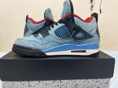 Travis Scott × Nike Air Jordan 4 Retro Cactus Jack "University Blue"