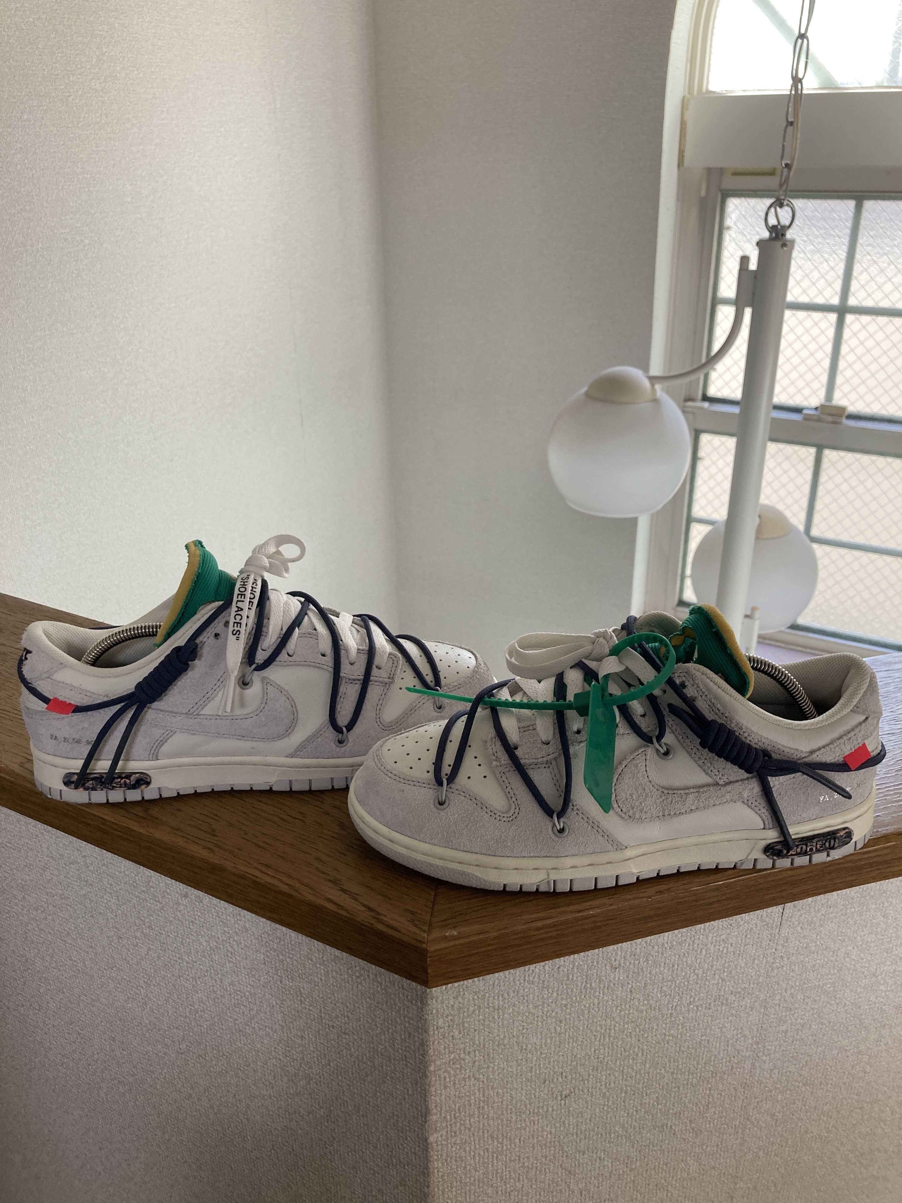 Off-White × Nike Dunk Low "Sail/Neutral Grey/Gridiron"