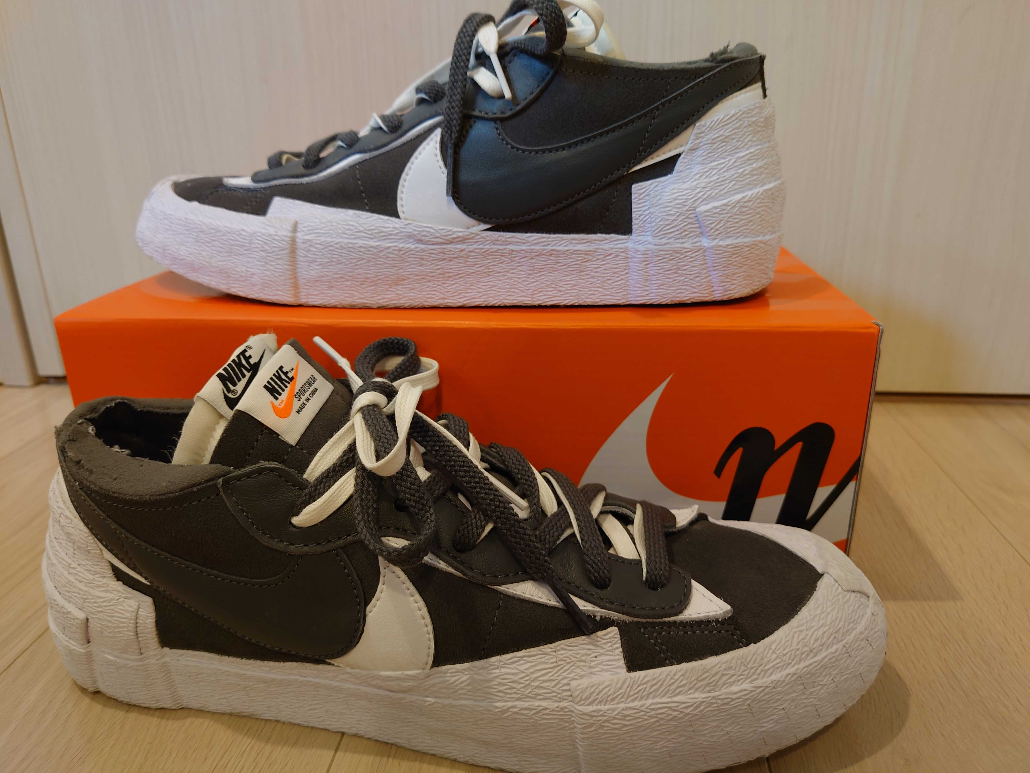 Sacai × Nike Blazer Low "Iron Grey"