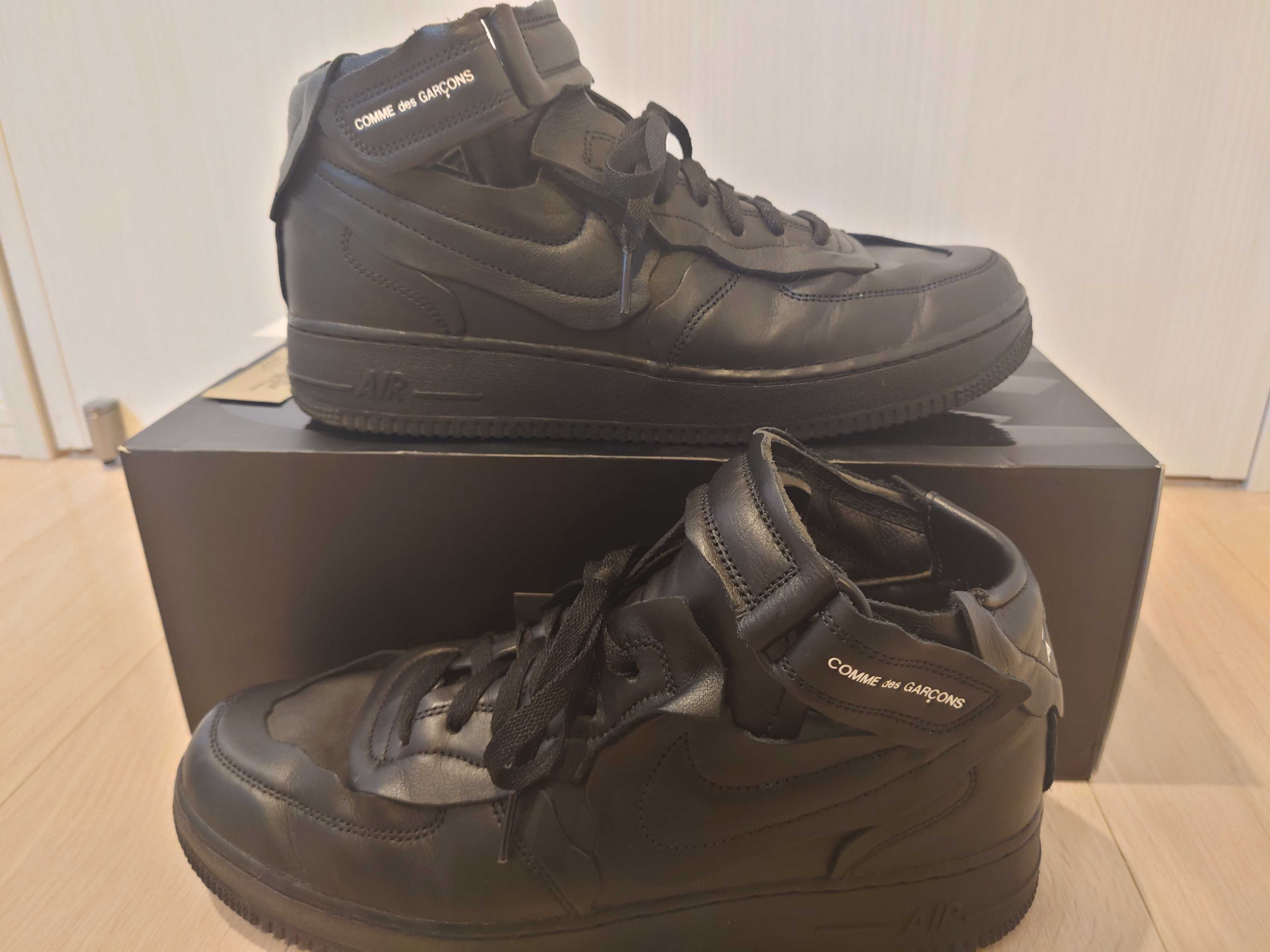 COMME des GARCONS × NIKE AIR FORCE 1 MID "BLACK"