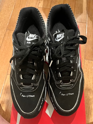 NIKE AIR MAX 1 TINKER SCHEMATIC BLACK