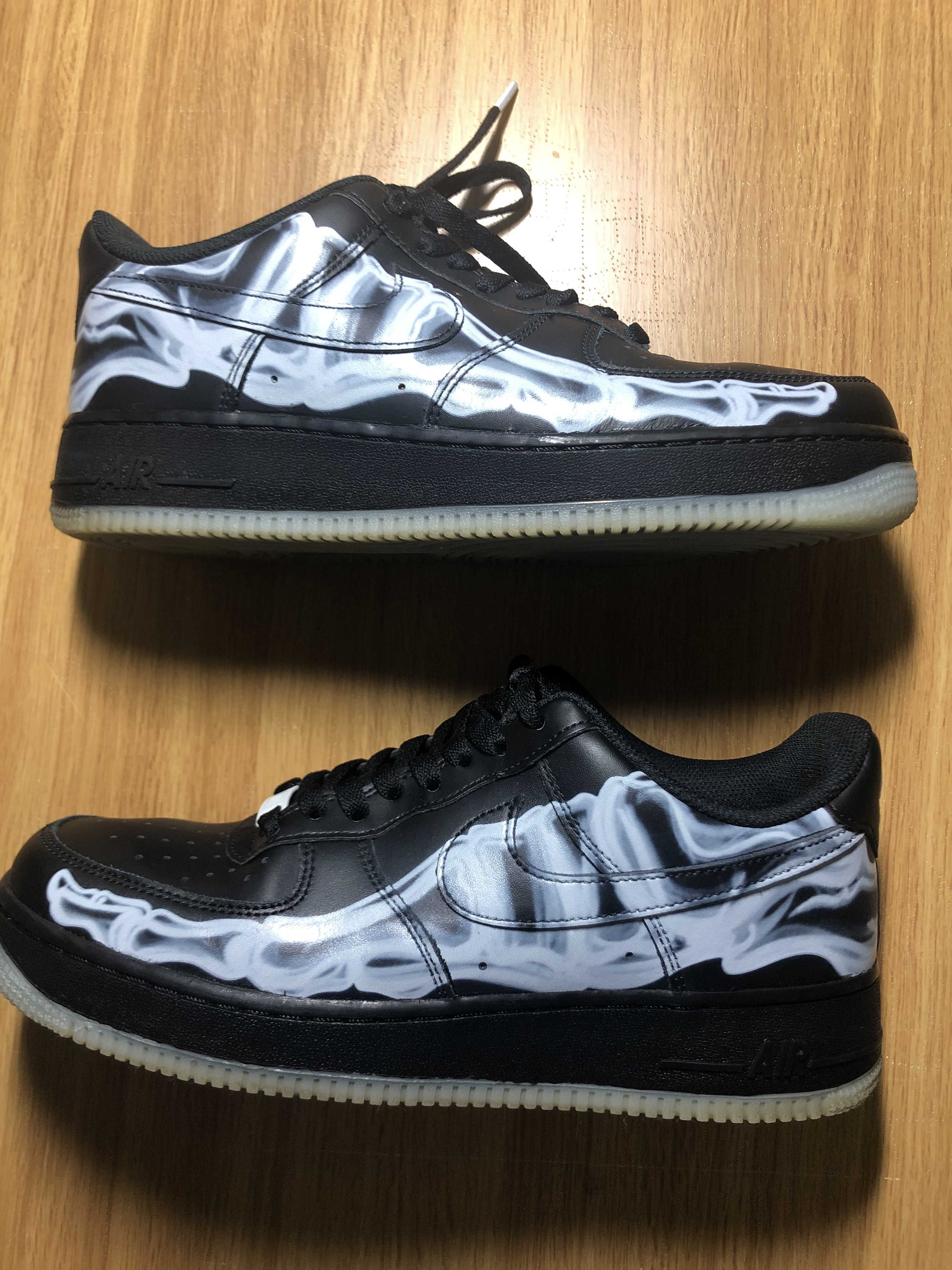 Nike Air Force 1 Low "Black Skeleton"