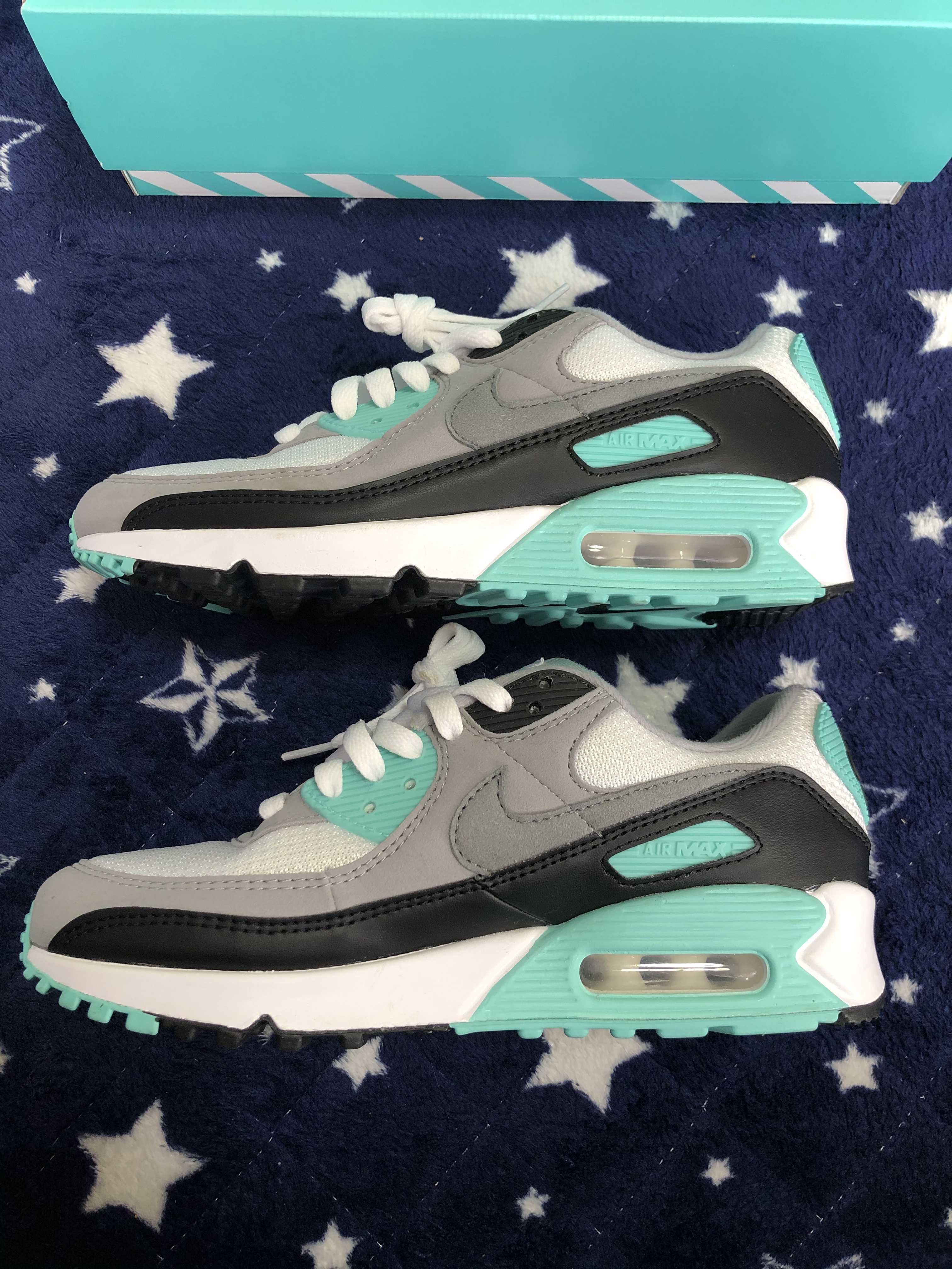 NIKE AIR MAX 90 "HYPER TURQUOISE/PARTICLE GREY"