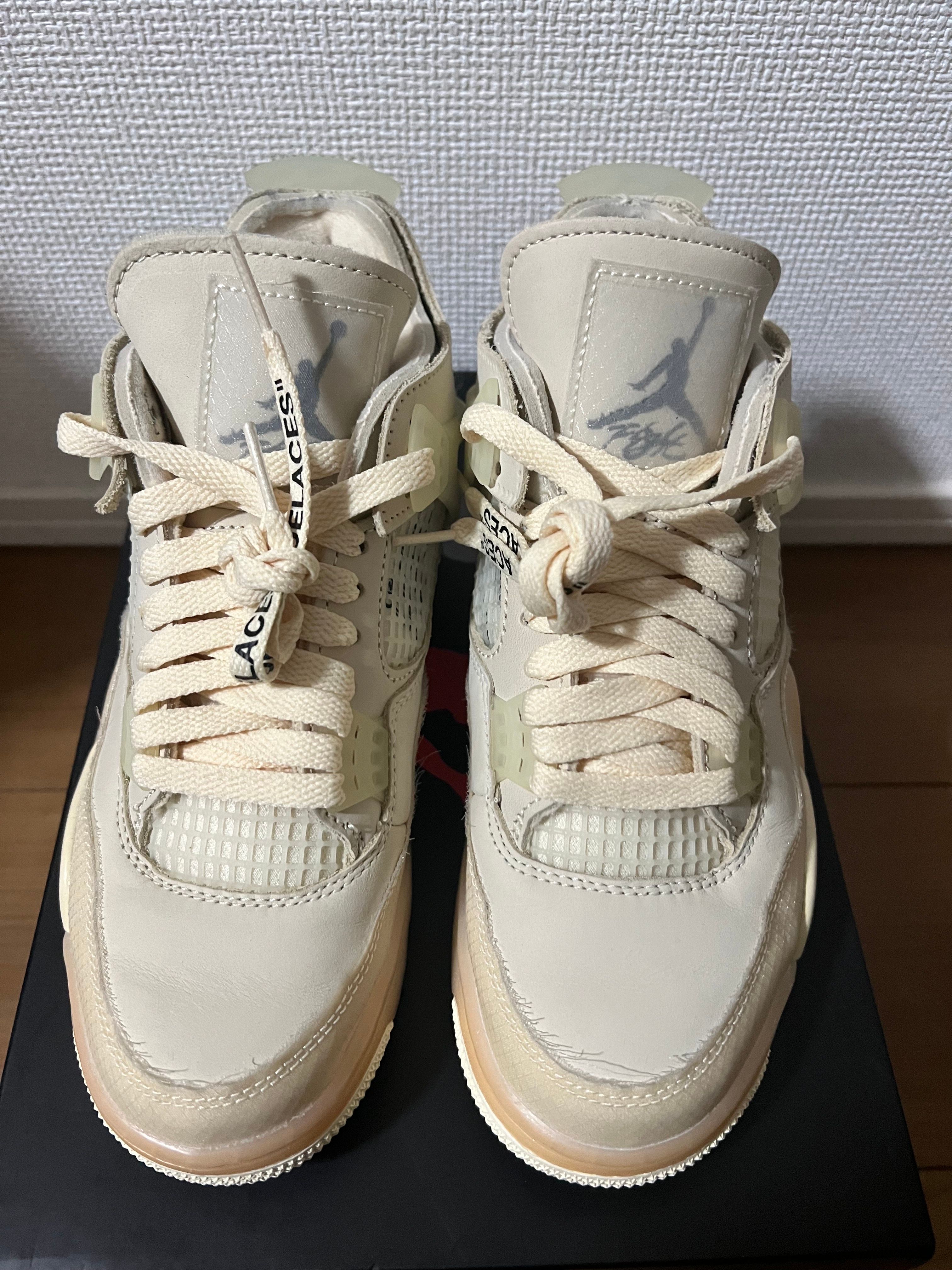 Off-White × Nike Women's Air Jordan 4 SP "Sail"