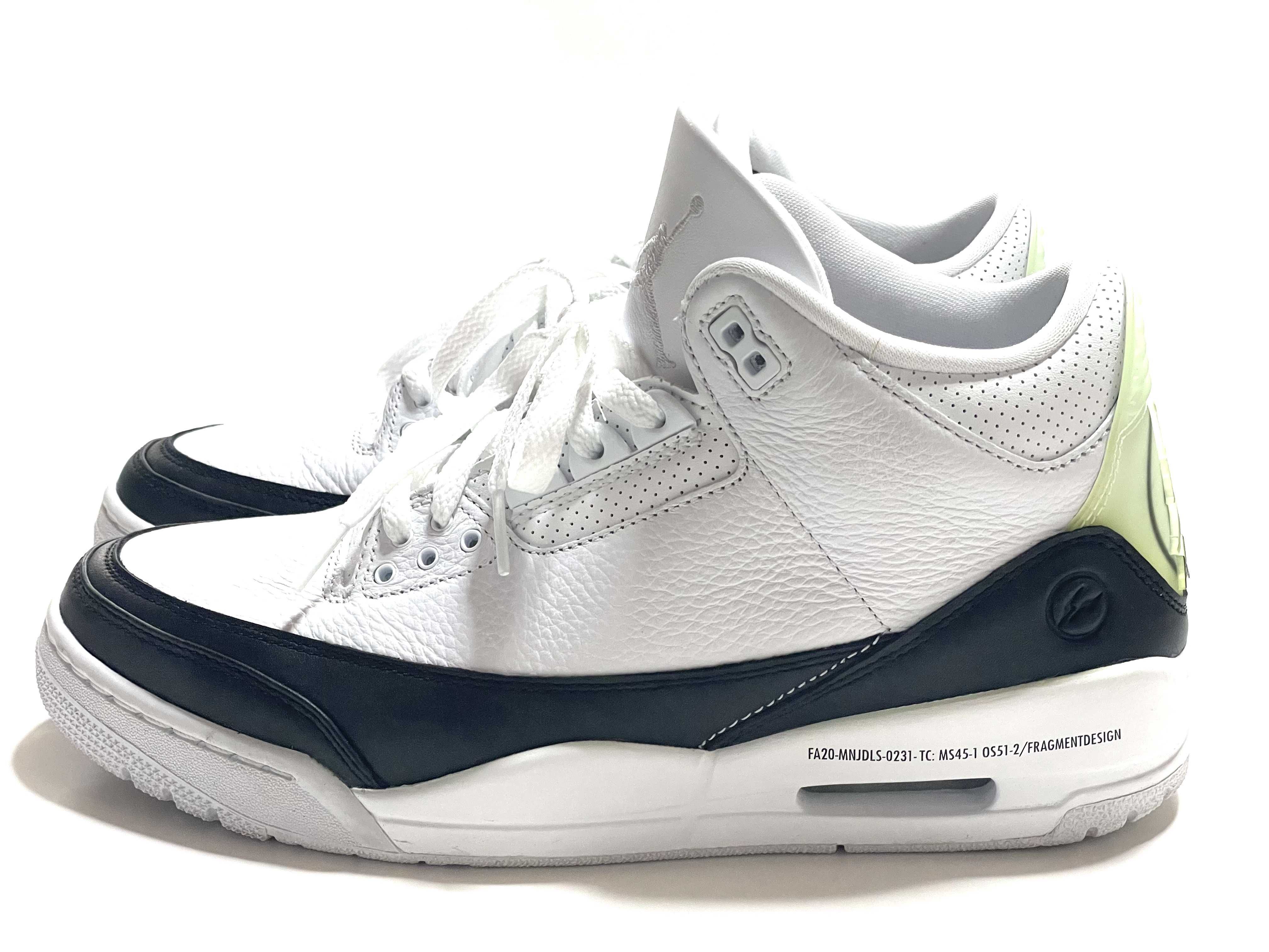 Fragment × Nike Air Jordan 3 "White/Black"