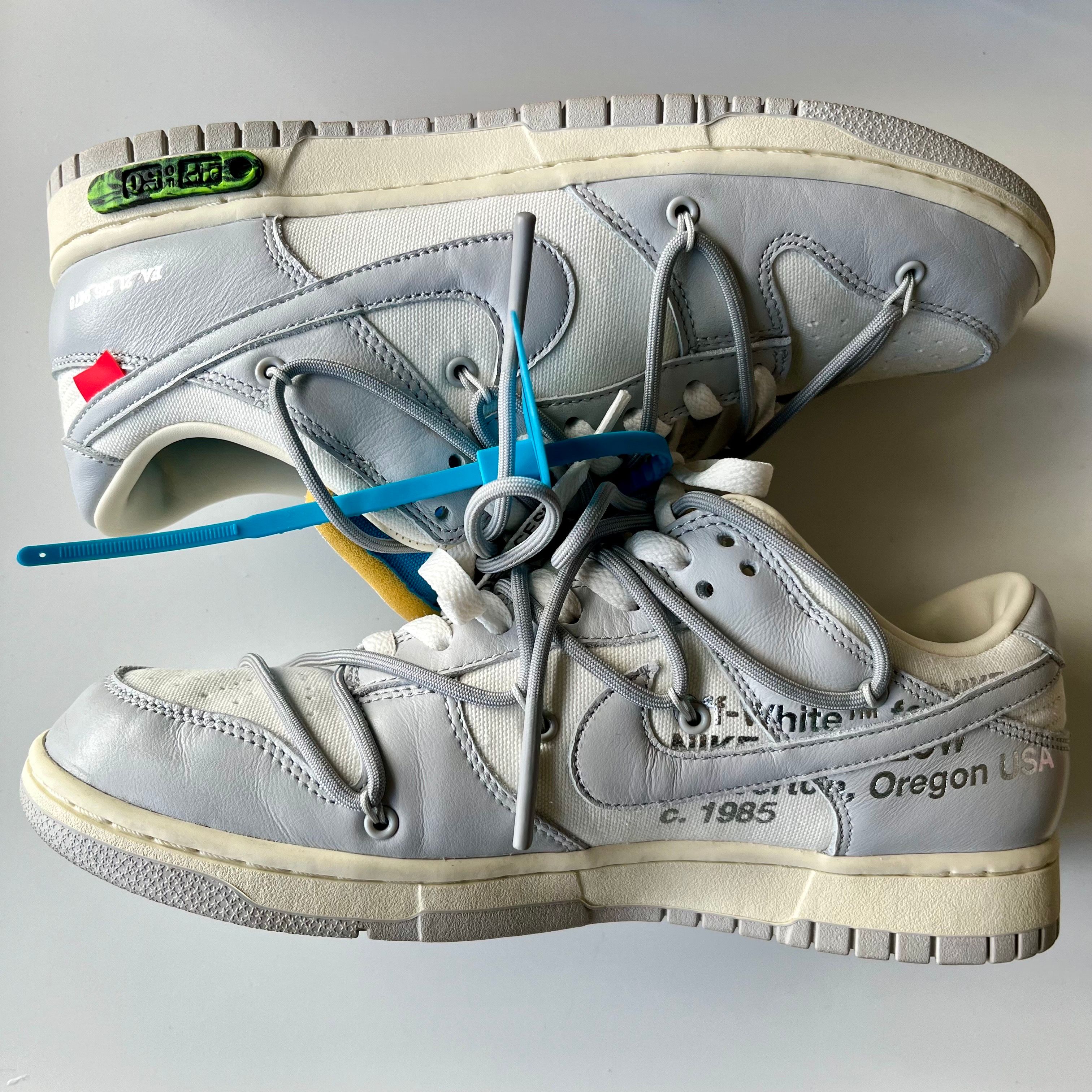 Off-White × Nike Dunk Low "Sail/Neutral Gray"