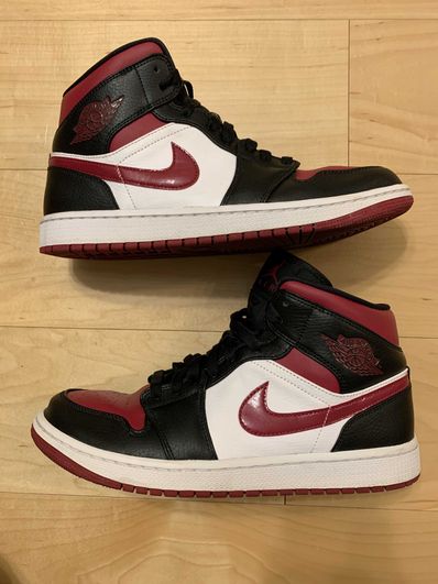 NIKE AIR JORDAN 1 MID "BLACK/RED/WHITE"