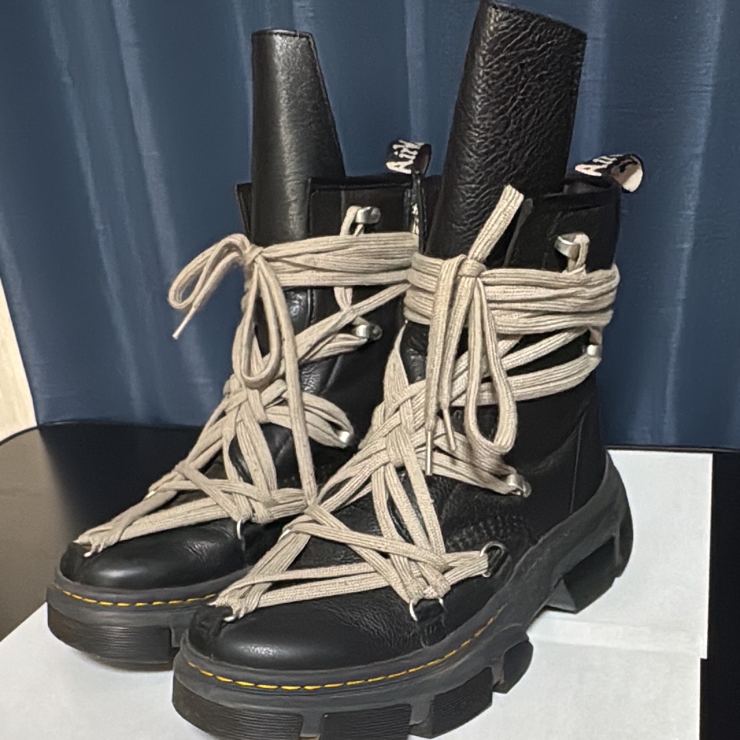 Rick Owens × Dr.Martens 1460 DMXL Mega Lace Boot "Black"