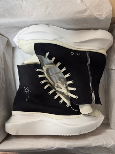 Rick Owens DRKSHDW Abstract Sneak "Black/Pearl/Milk"