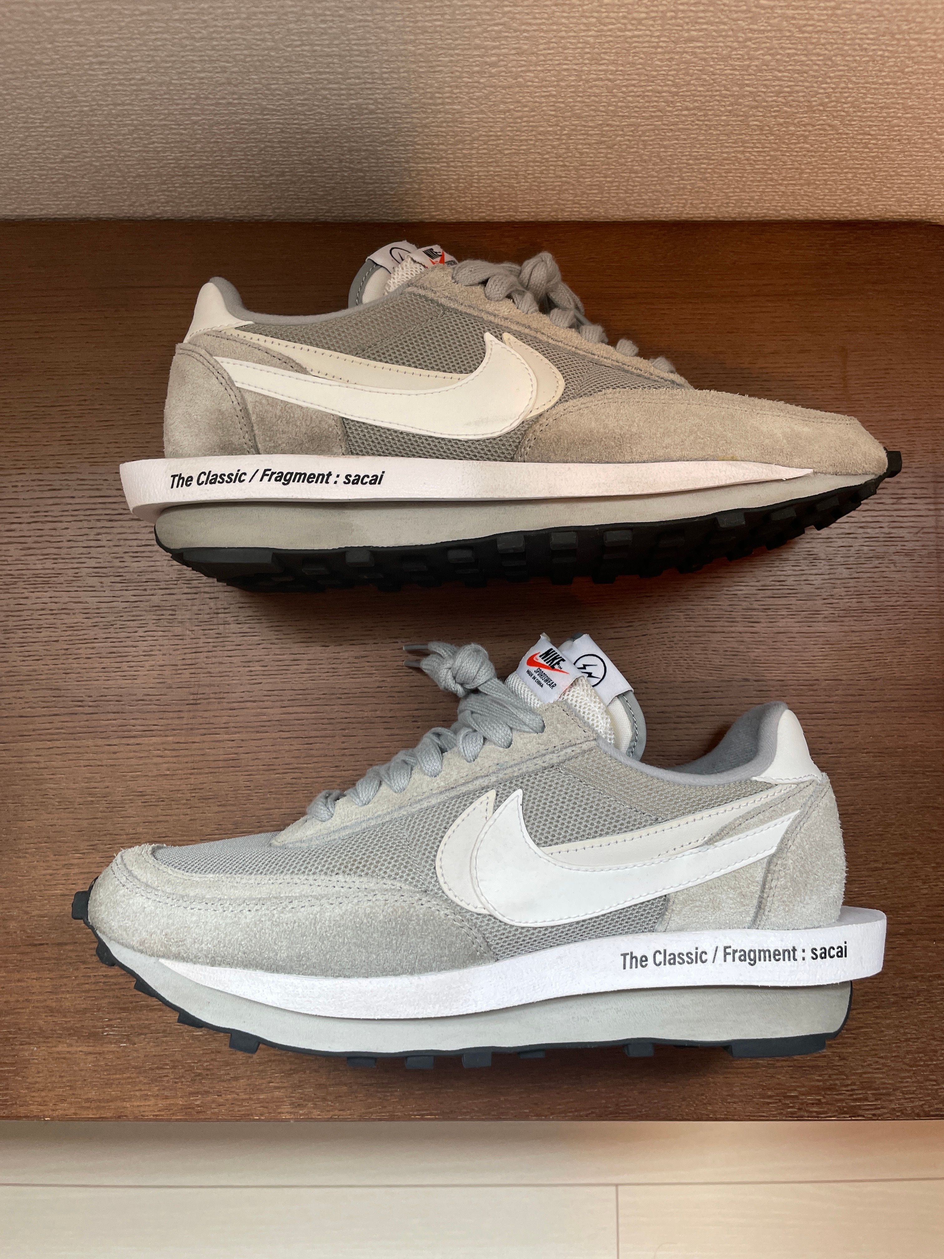 Fragment × sacai × Nike LD Waffle "Light Smoke Grey"