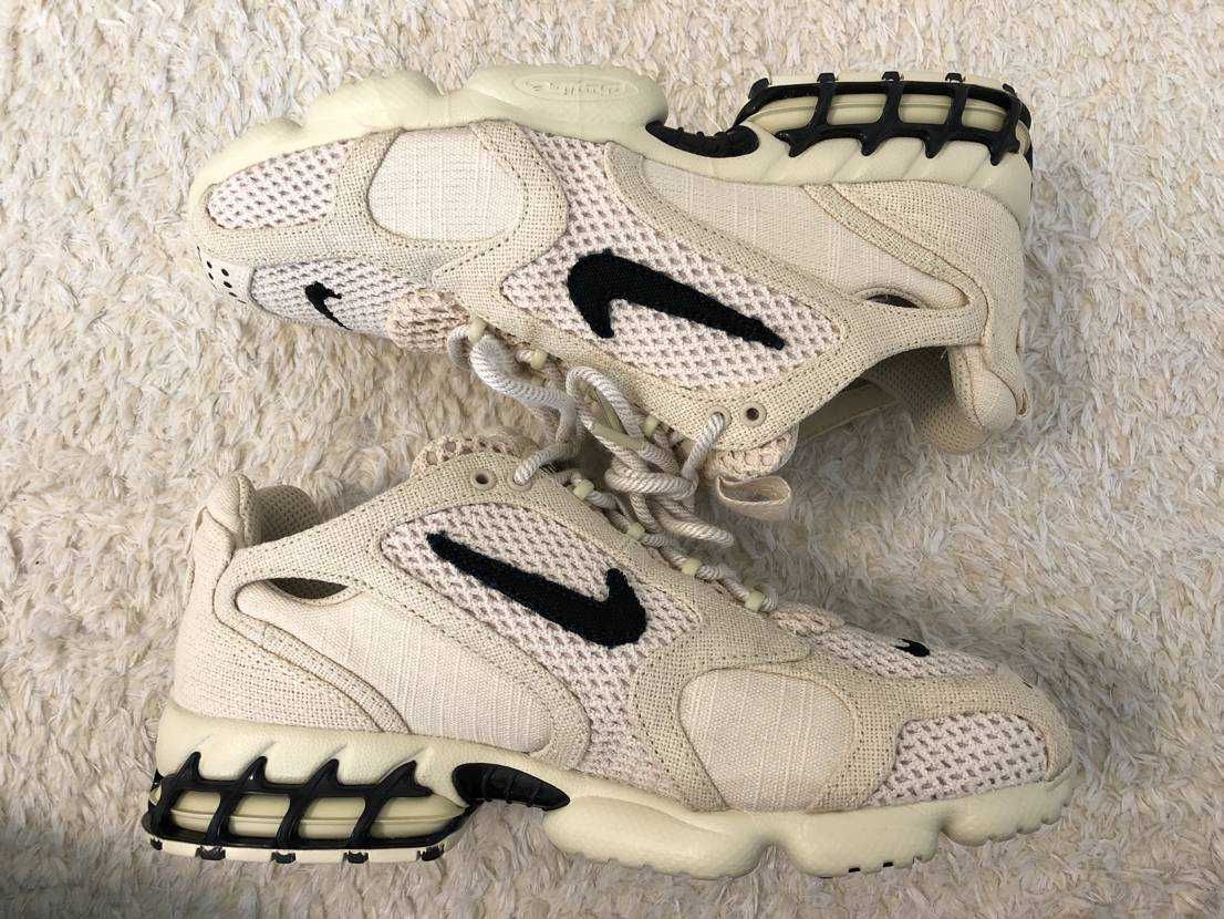 Stussy × Nike Air Zoom Spiridon CG 2 "Fossil/Black"