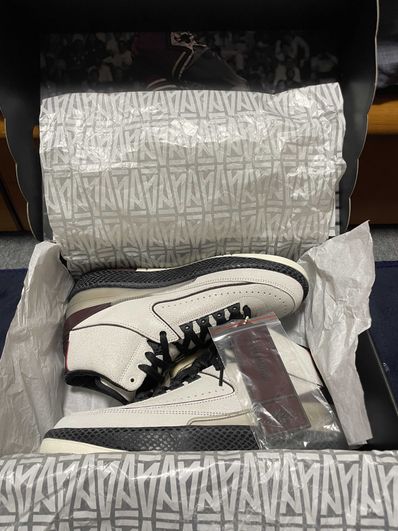 A Ma Maniere × Nike Air Jordan 2 "Airness/Sail and Burgundy"