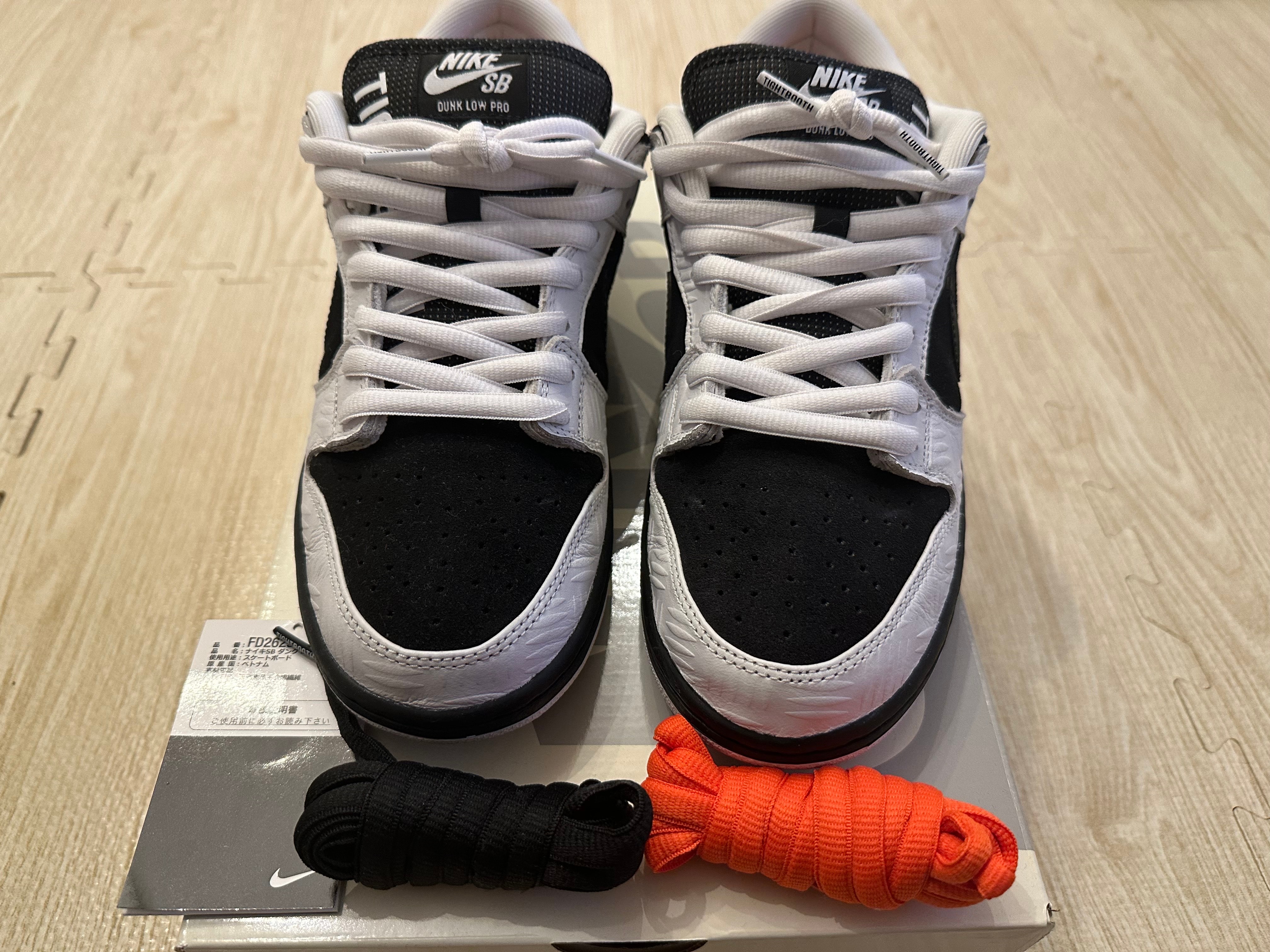 TIGHTBOOTH × Nike SB Dunk Low Pro QS "Black and White"