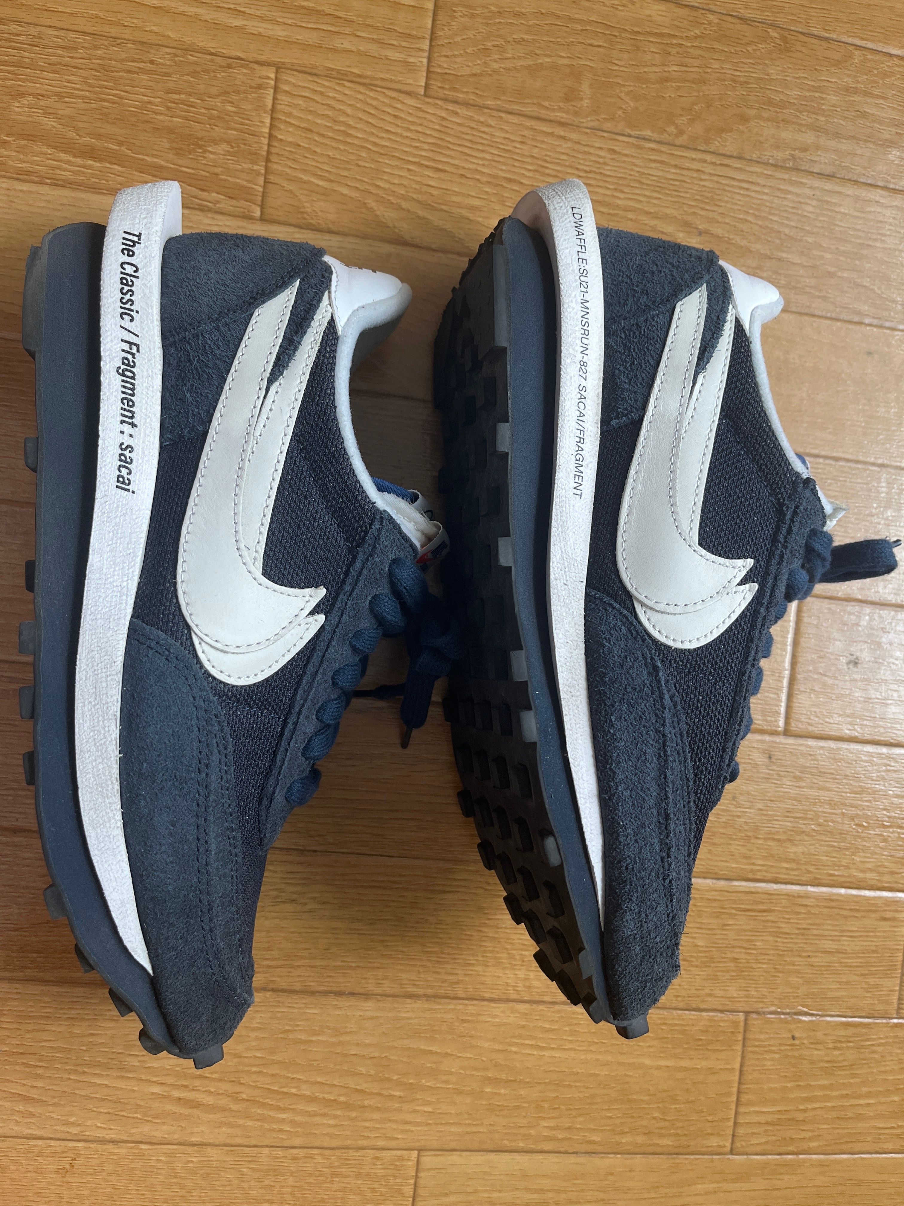 Fragment × sacai × Nike LD Waffle "Blackended Blue"