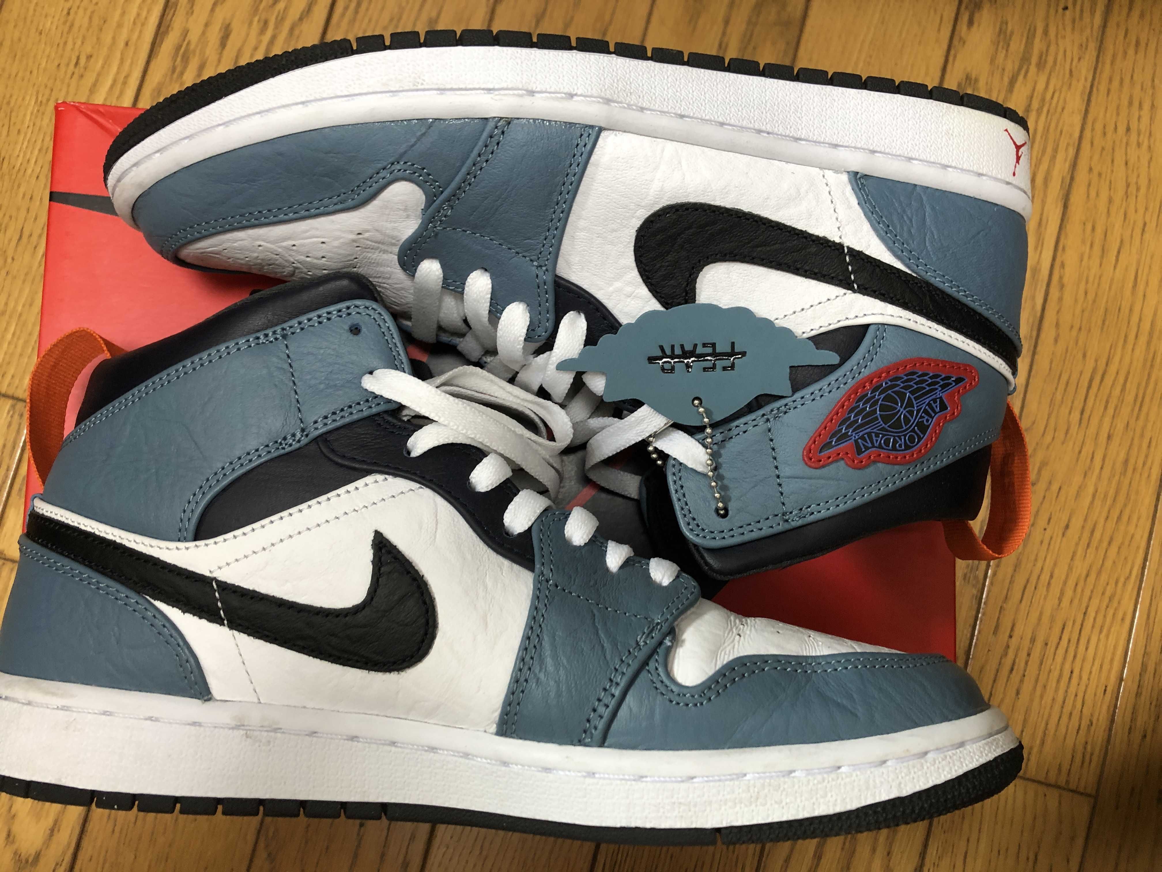FACETASM × Nike Air Jordan 1 Mid "White/Navy"