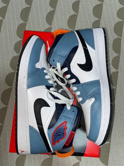 FACETASM × Nike Air Jordan 1 Mid "White/Navy"