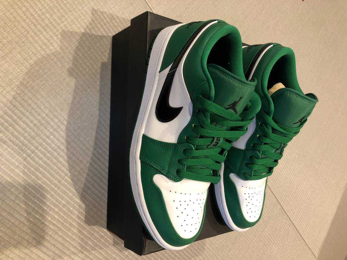 NIKE AIR JORDAN 1 LOW "PINE GREEN/WHITE"