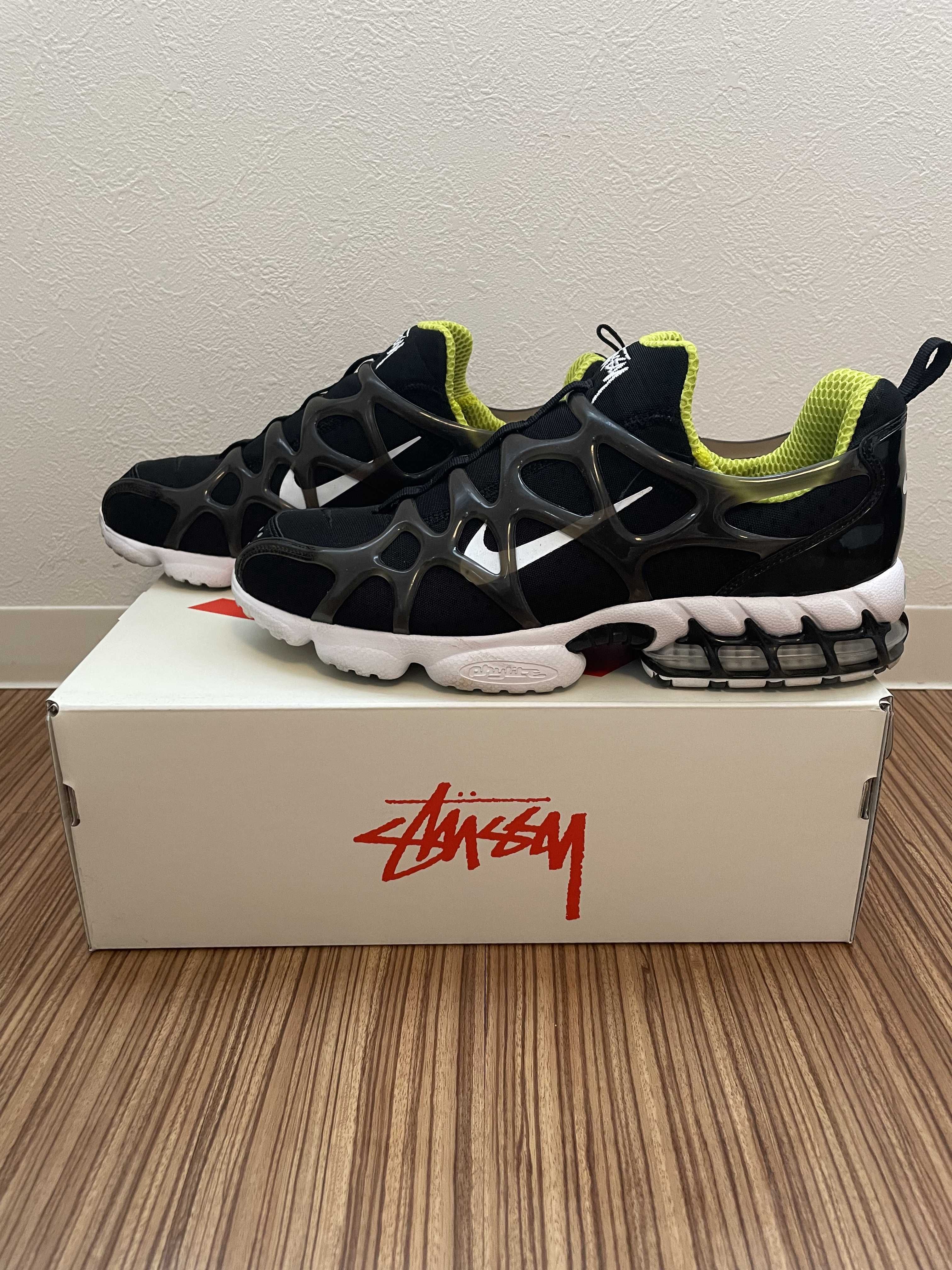 Stussy x Nike Air Zoom Kukini "Black/White/Bright Cactus"