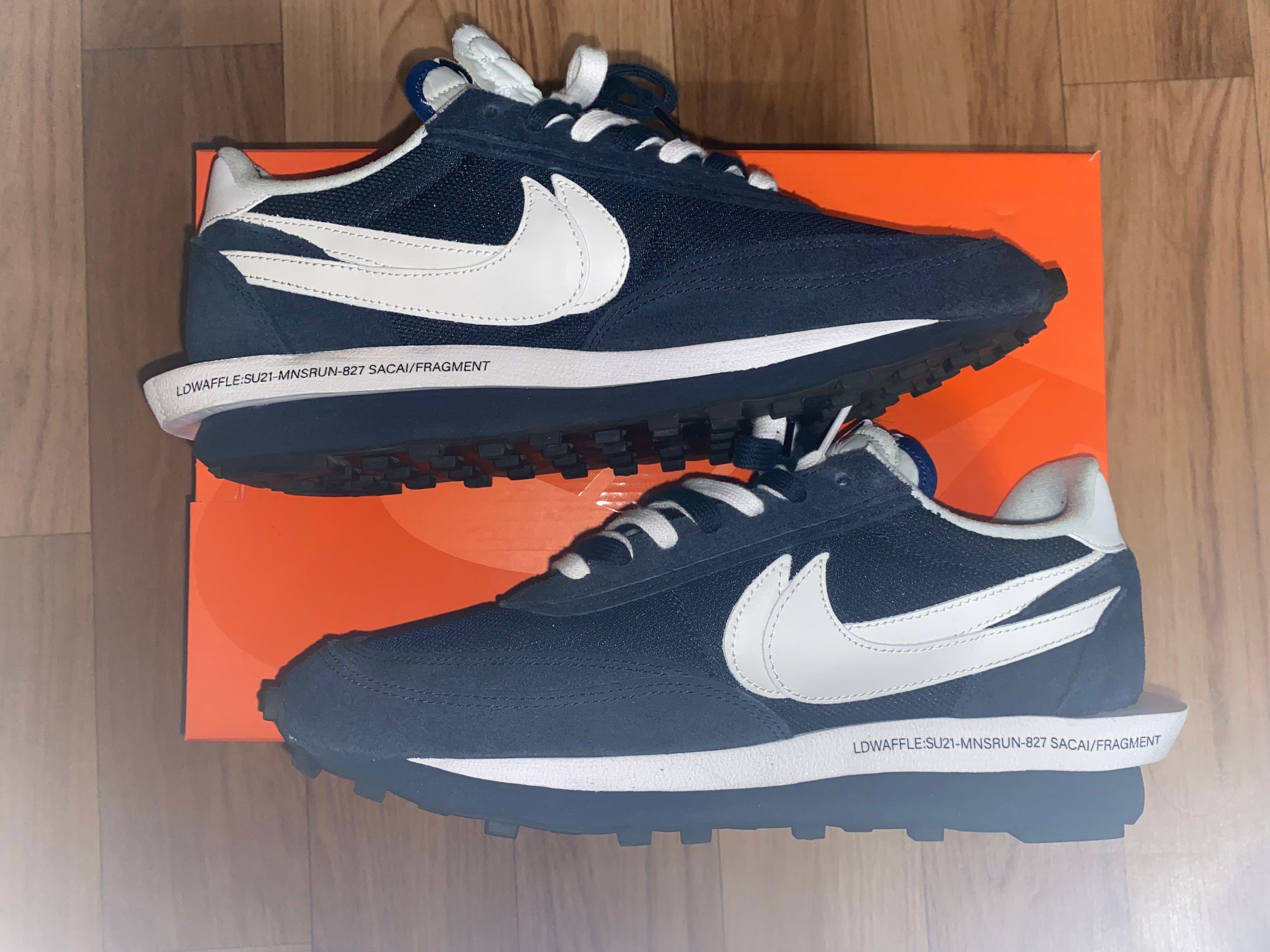 Fragment × sacai × Nike LD Waffle "Blackended Blue"