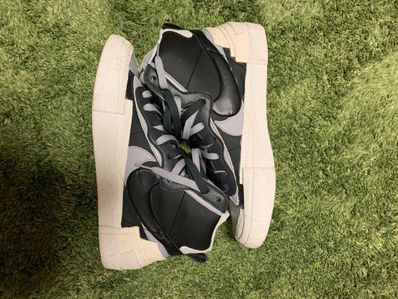 sacai × NIKE BLAZER MID "BLACK/WOLF GREY/WHITE"