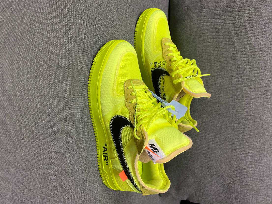 Off-White × Nike Air Force 1 Low "Volt"