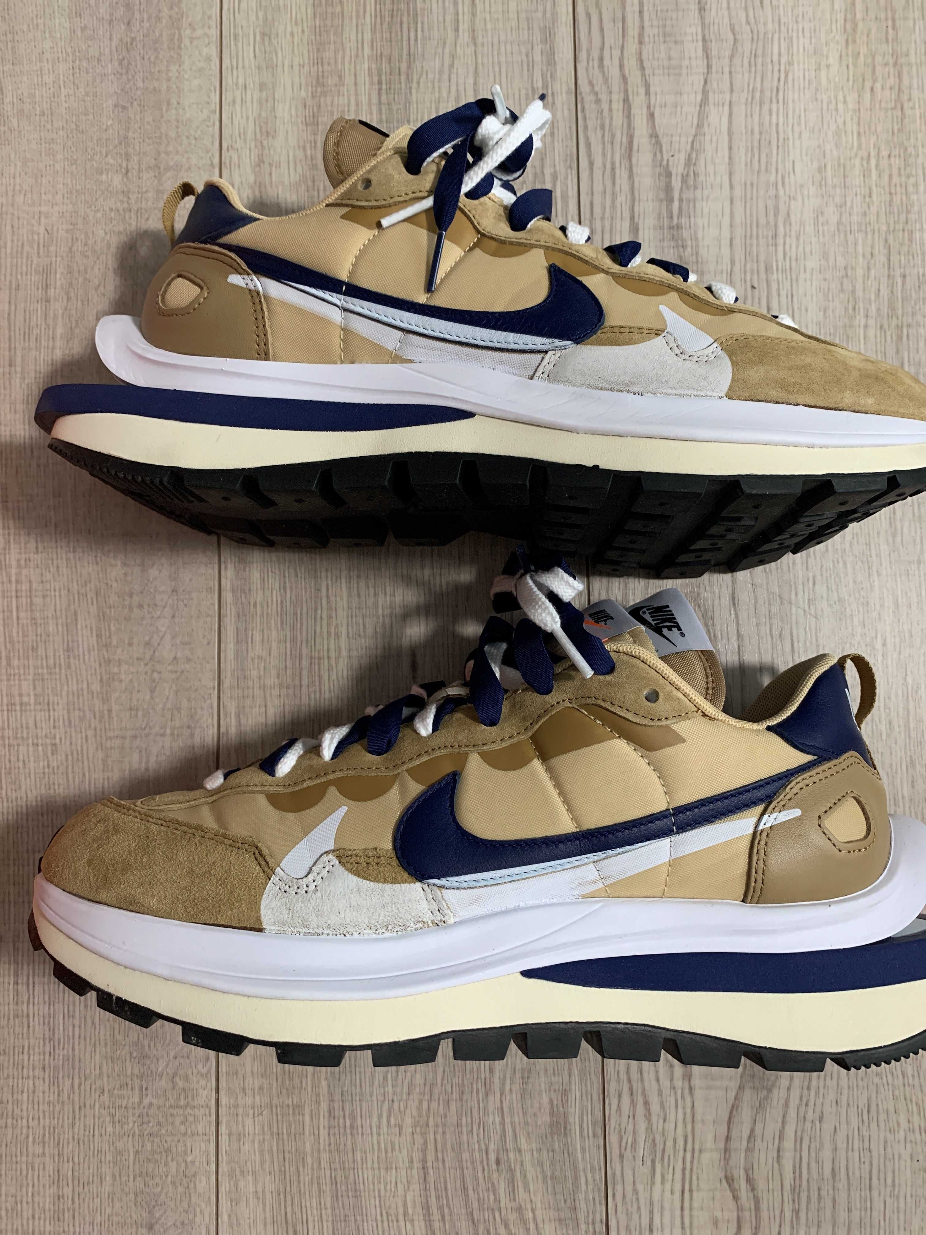 Sacai × Nike Vapor Waffle "Sesame And Blue Void"