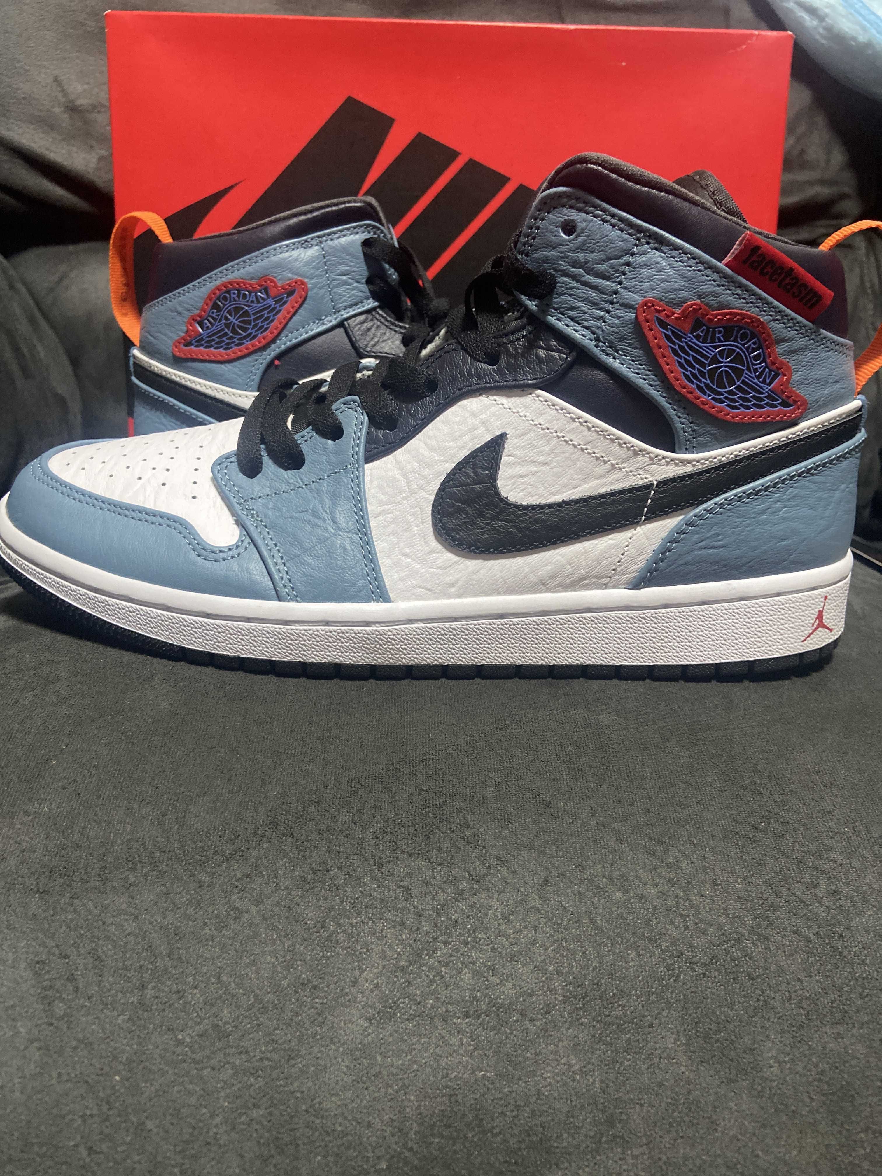 FACETASM × Nike Air Jordan 1 Mid "White/Navy"