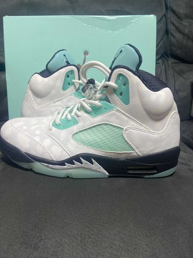Nike Air Jordan 5 "White/Black/Island Green"