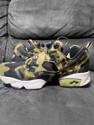 A BATHING APE®︎ × mita sneakers × Reebok Classic Instapump Fury "Camo"