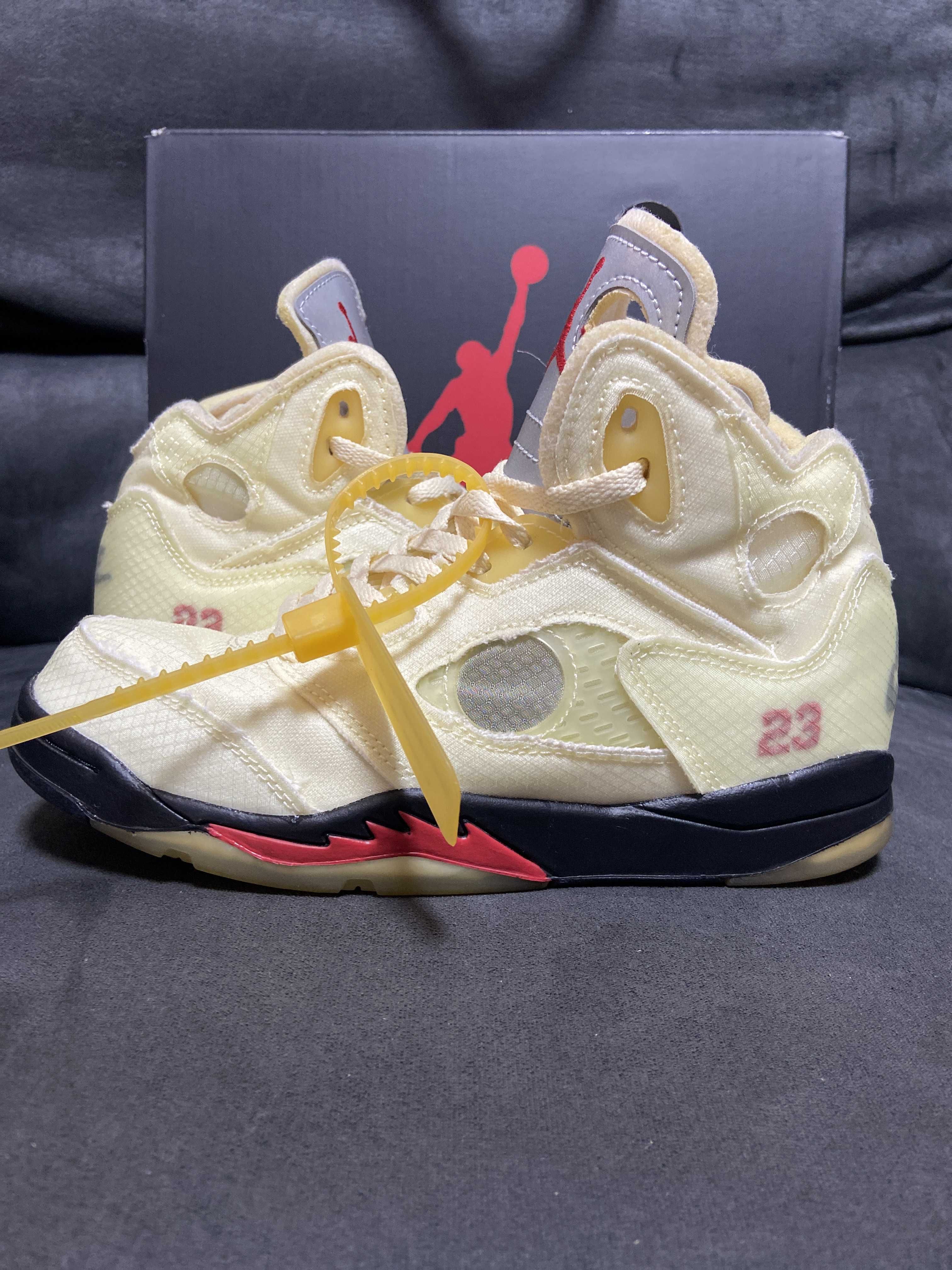 Off-White × Nike PS Air Jordan5 "Sail"