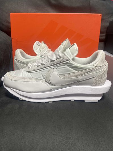 sacai × Nike LDV Waffle "Triple White"
