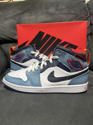 FACETASM × Nike Air Jordan 1 Mid "White/Navy"