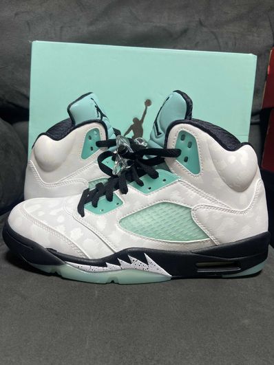 Nike Air Jordan 5 "White/Black/Island Green"