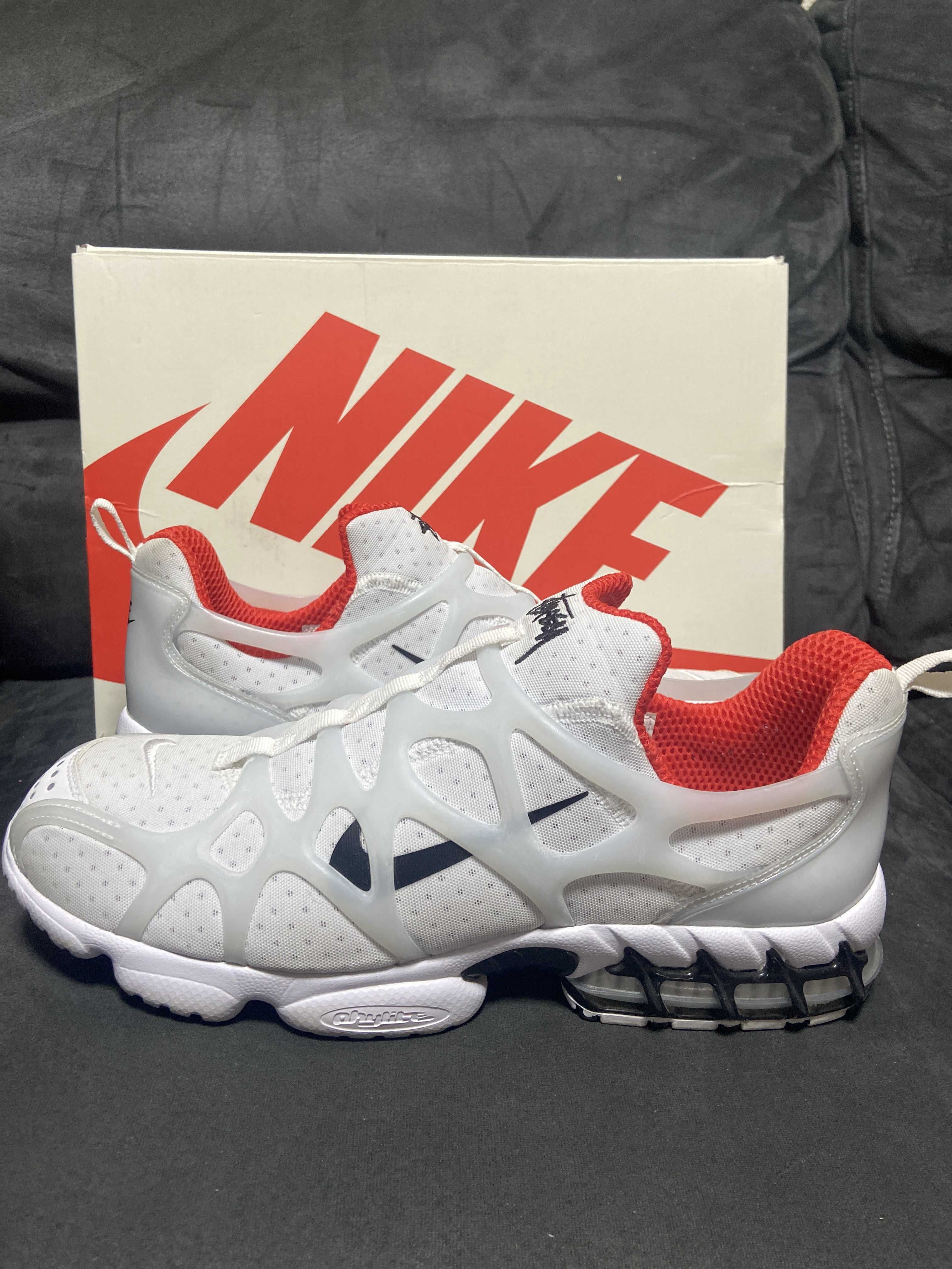 Stussy × Nike Air Zoom Kukini "White/Red"