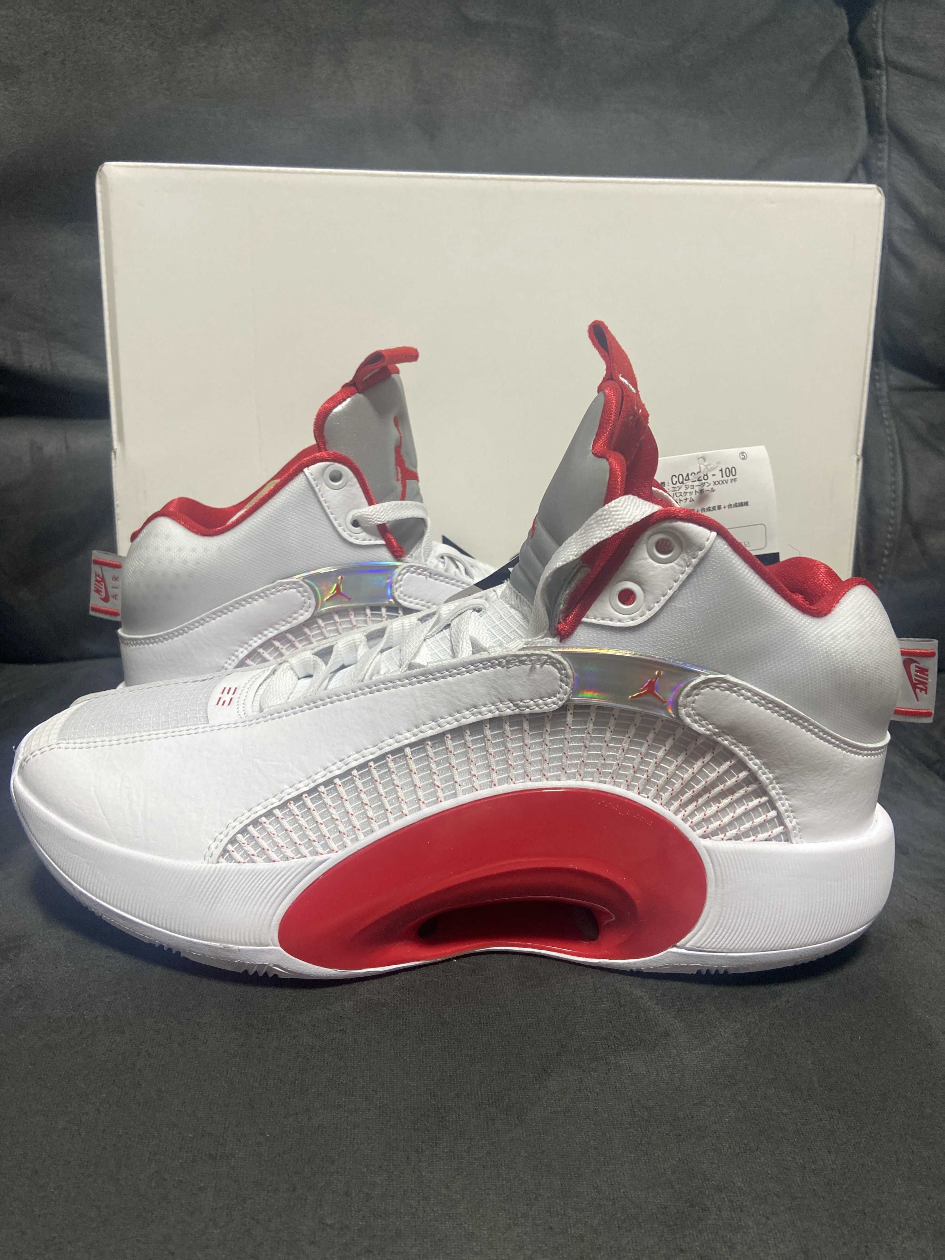 Nike Air Jordan 35 "Fire Red" (White Sole)