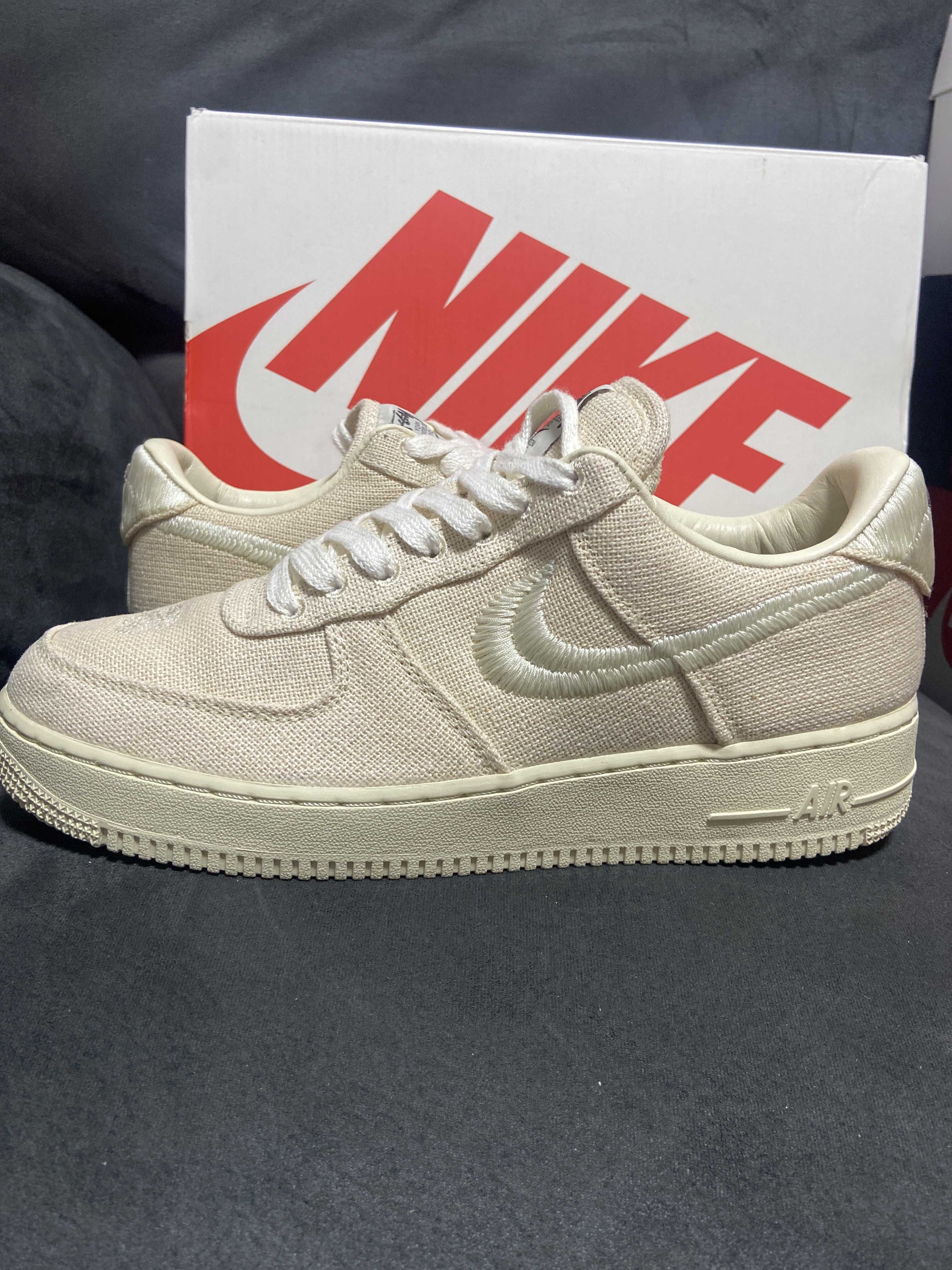 Stussy × Nike Air Force 1 Low "Fossil Stone"