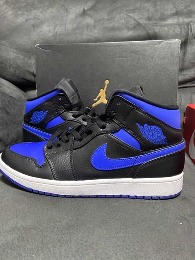 NIKE AIR JORDAN 1 MID "BLACK/BLUE"