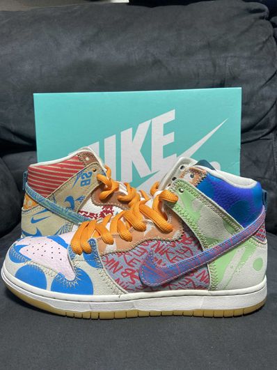 THOMAS CAMPBELL × Nike SB Dunk High "Ice Jade/Circuit Orange-Sail"