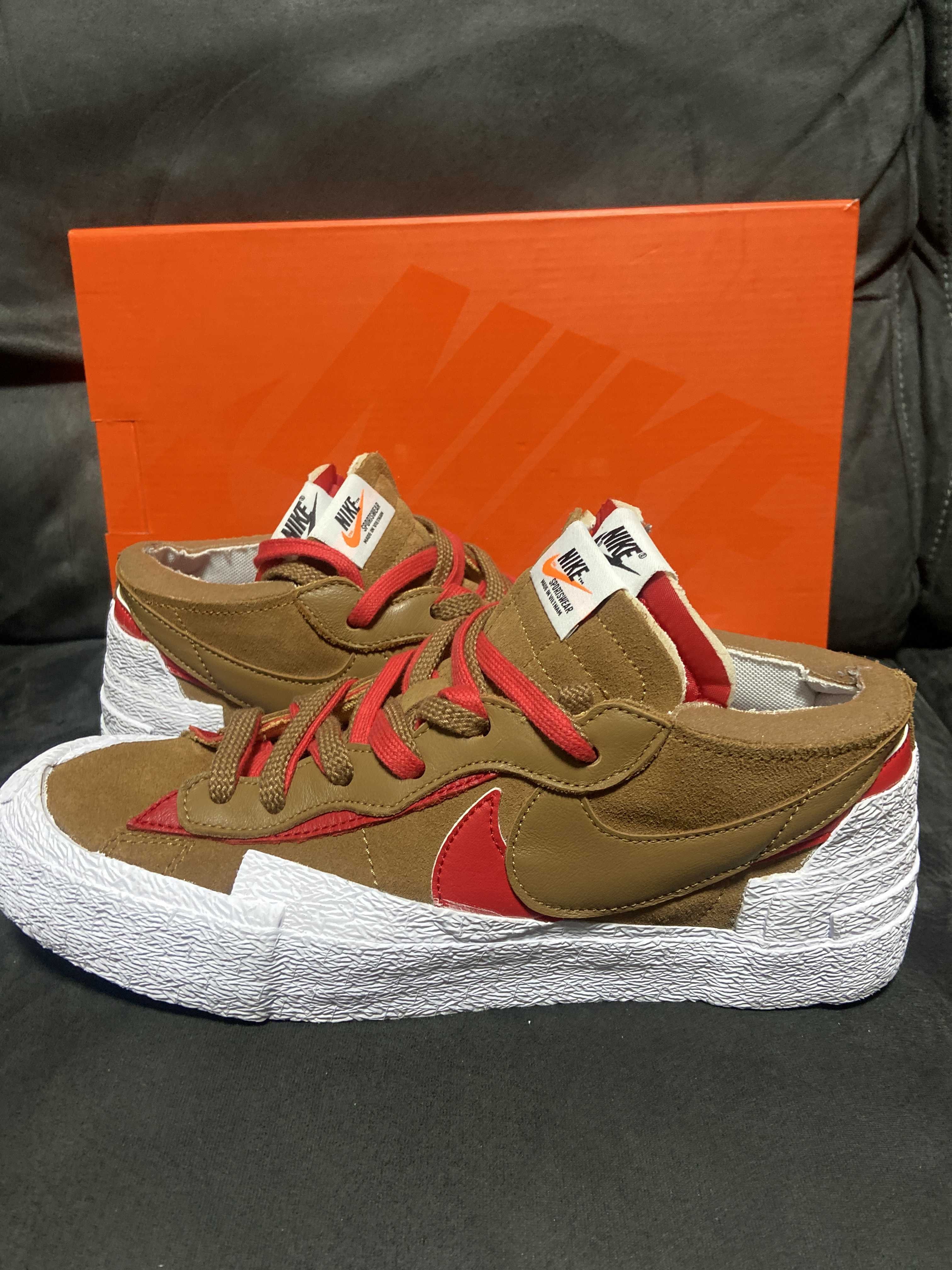 SACAI × NIKE BLAZER LOW "BRITISH TAN"