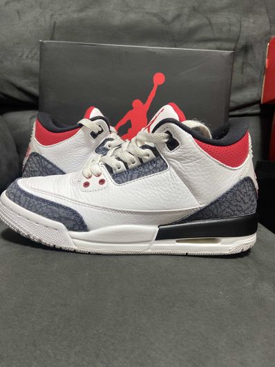 Nike GS Jordan 3 Retro SE-T JP "Fire Red Denim"