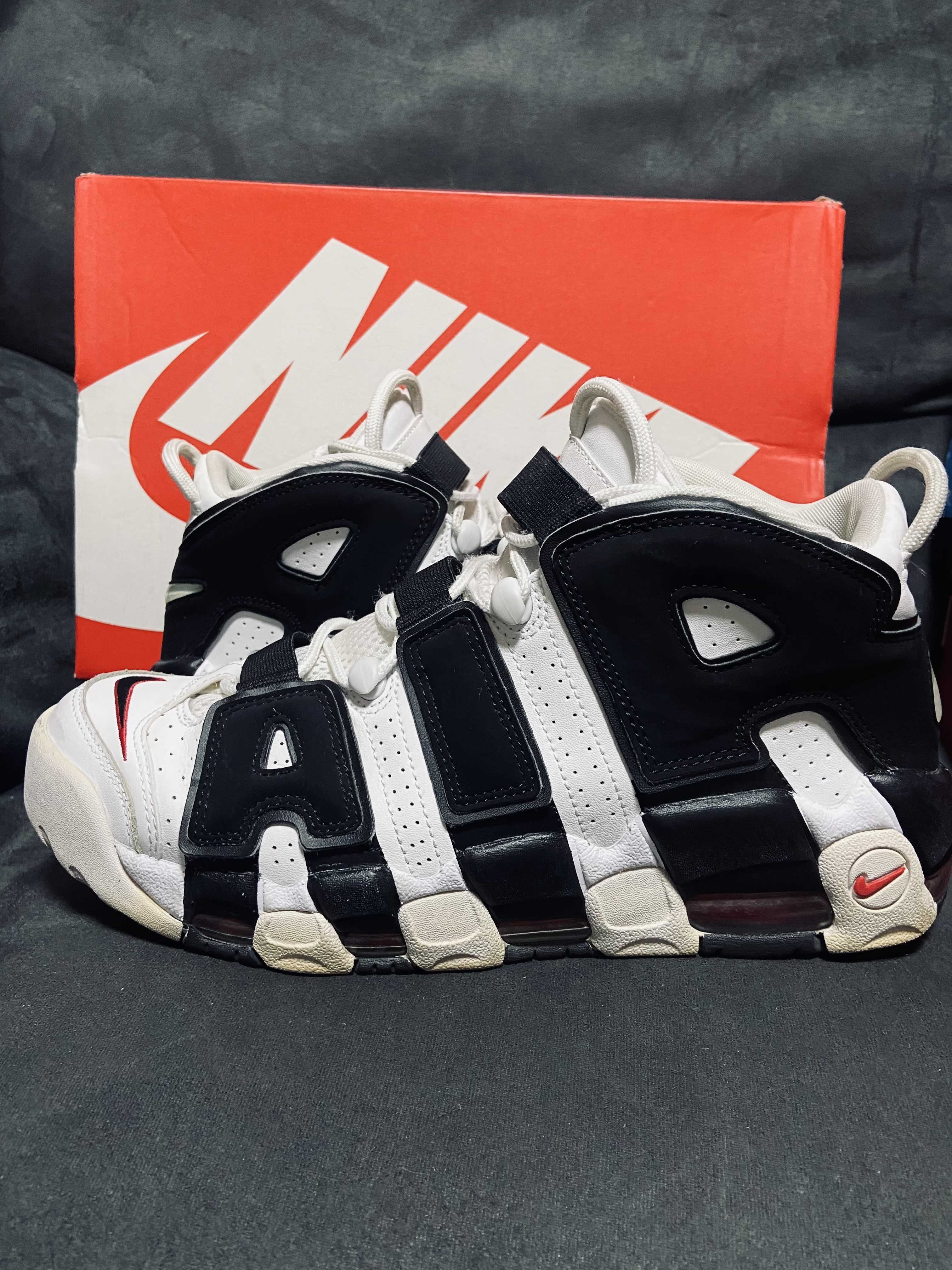 Nike Air More up Tempo "White/Black/University Red"(~2018)