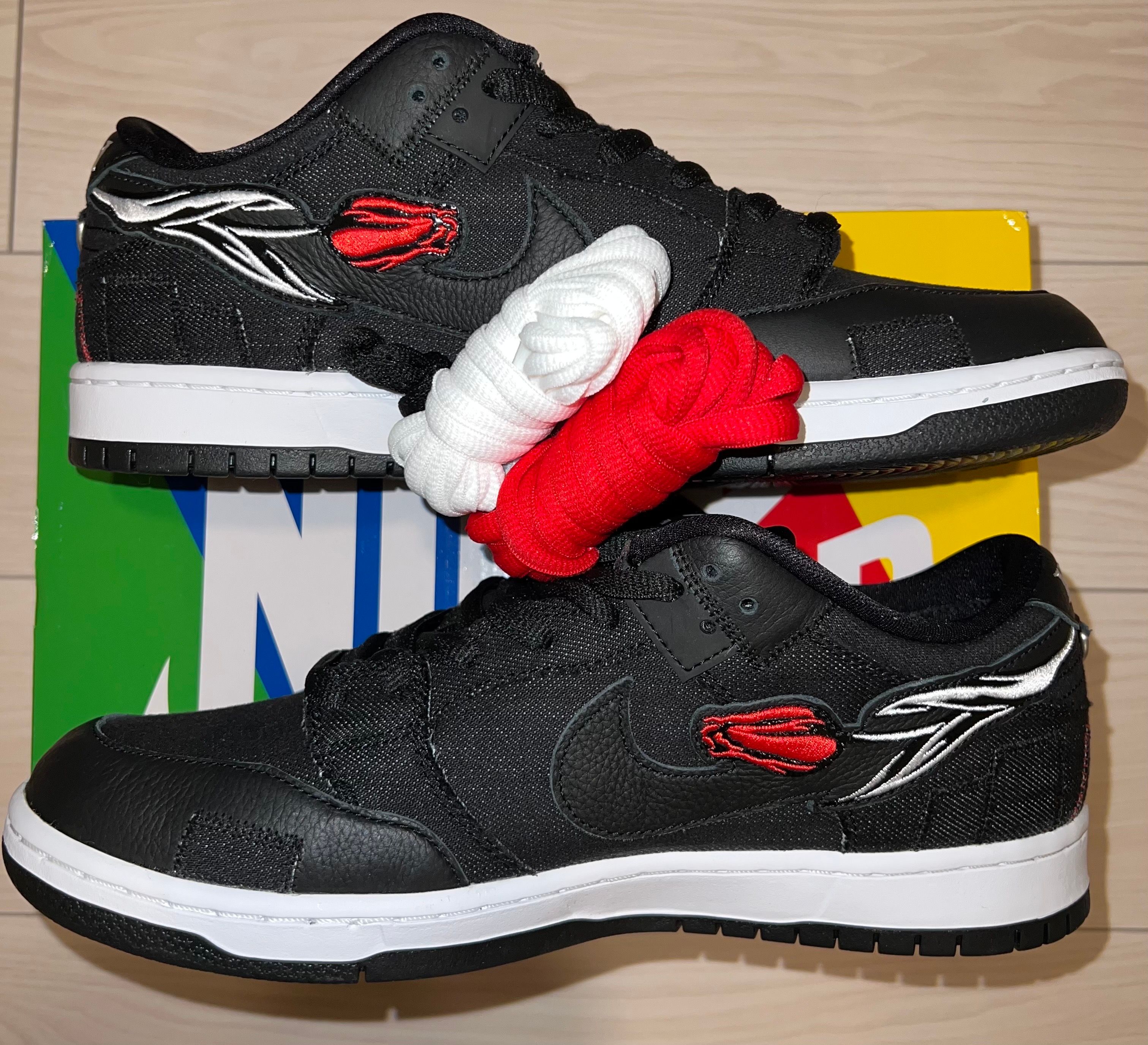 Wasted Youth × Nike SB Dunk Low "Black Denim" / VERDY