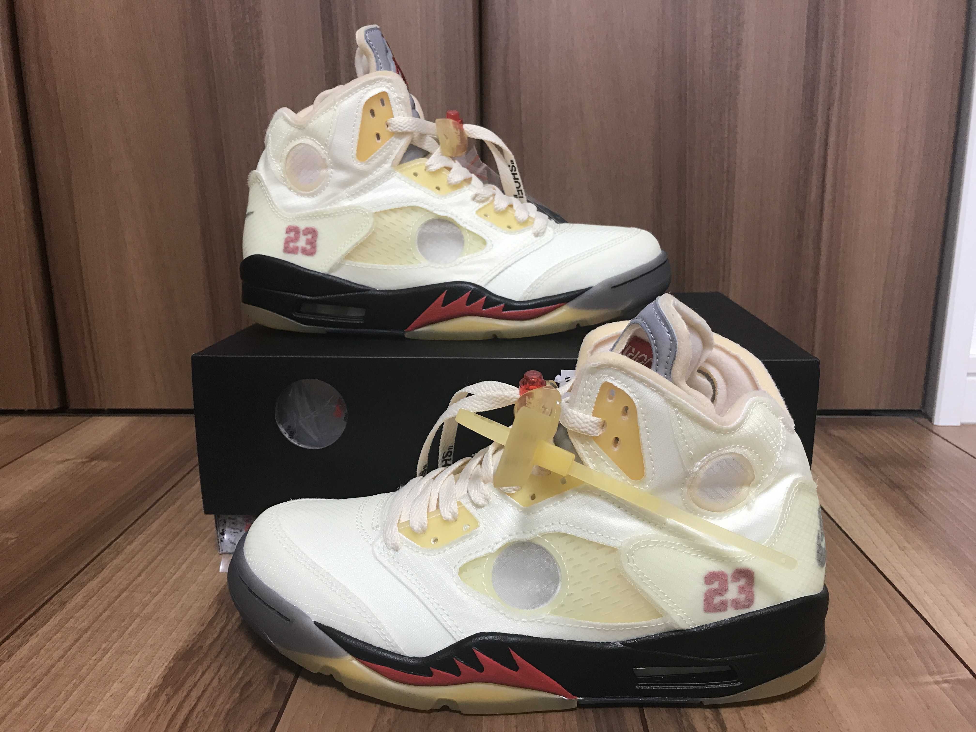 Off-White × Nike Air Jordan 5 "Sail"
