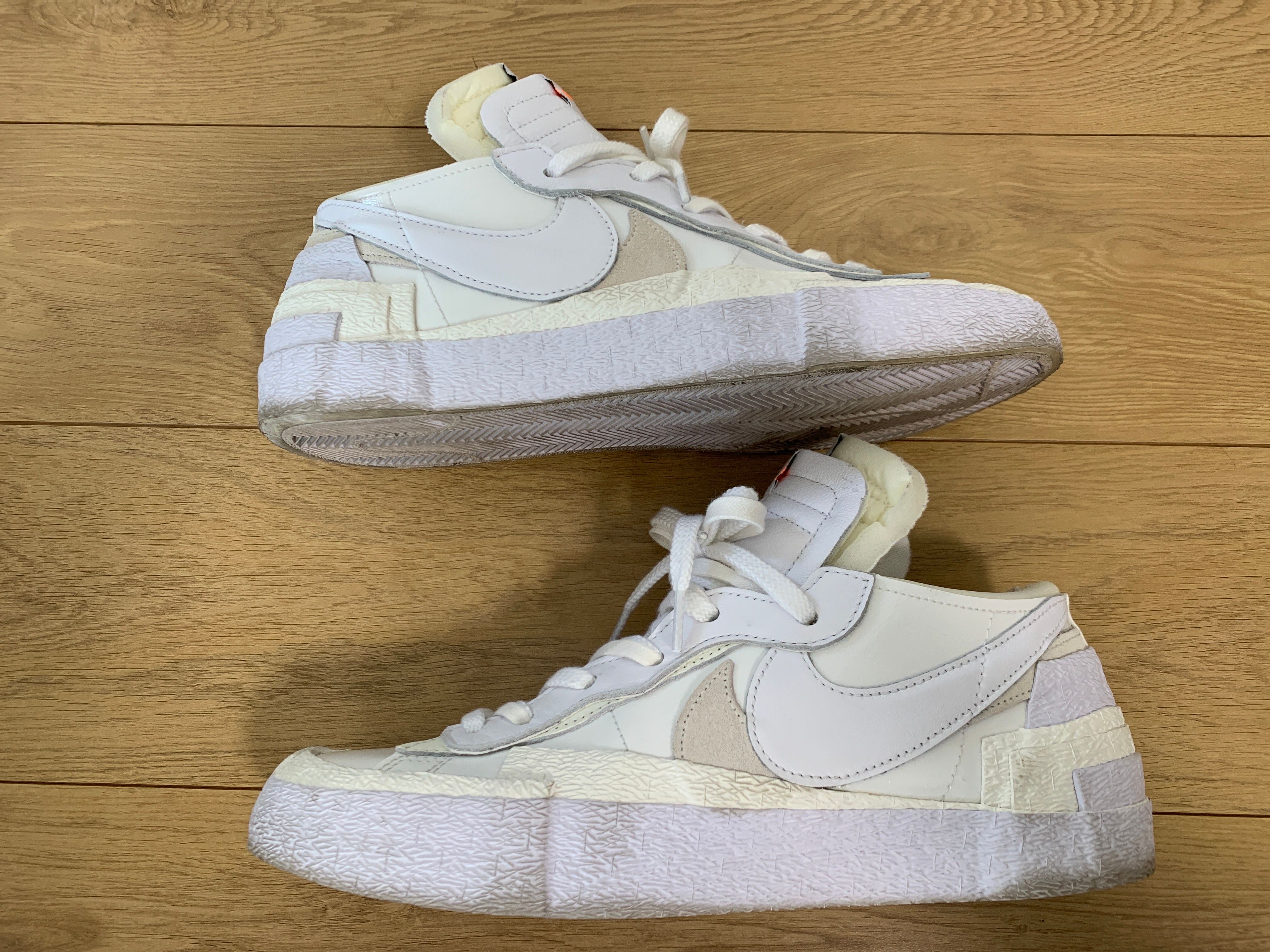 sacai × Nike Blazer Low "White Patent Leather"