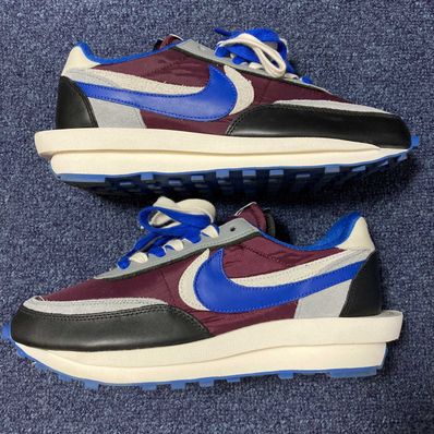 UNDERCOVER × sacai × Nike LD Waffle "Night Maroon/Pale Ivory-Ground Grey-Team Royal"