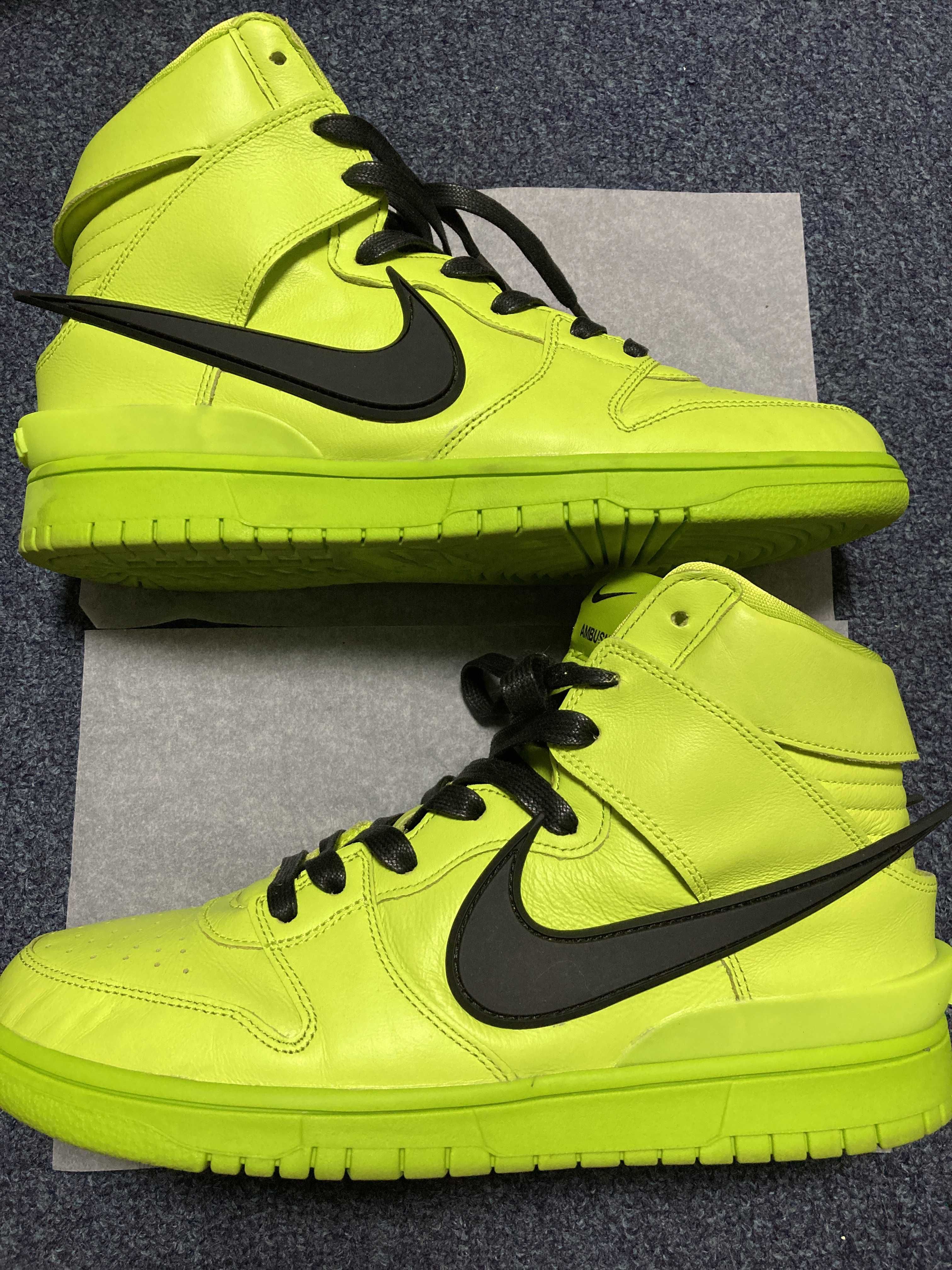 AMBUSH × NIKE DUNK HIGH "FLASH LIME"