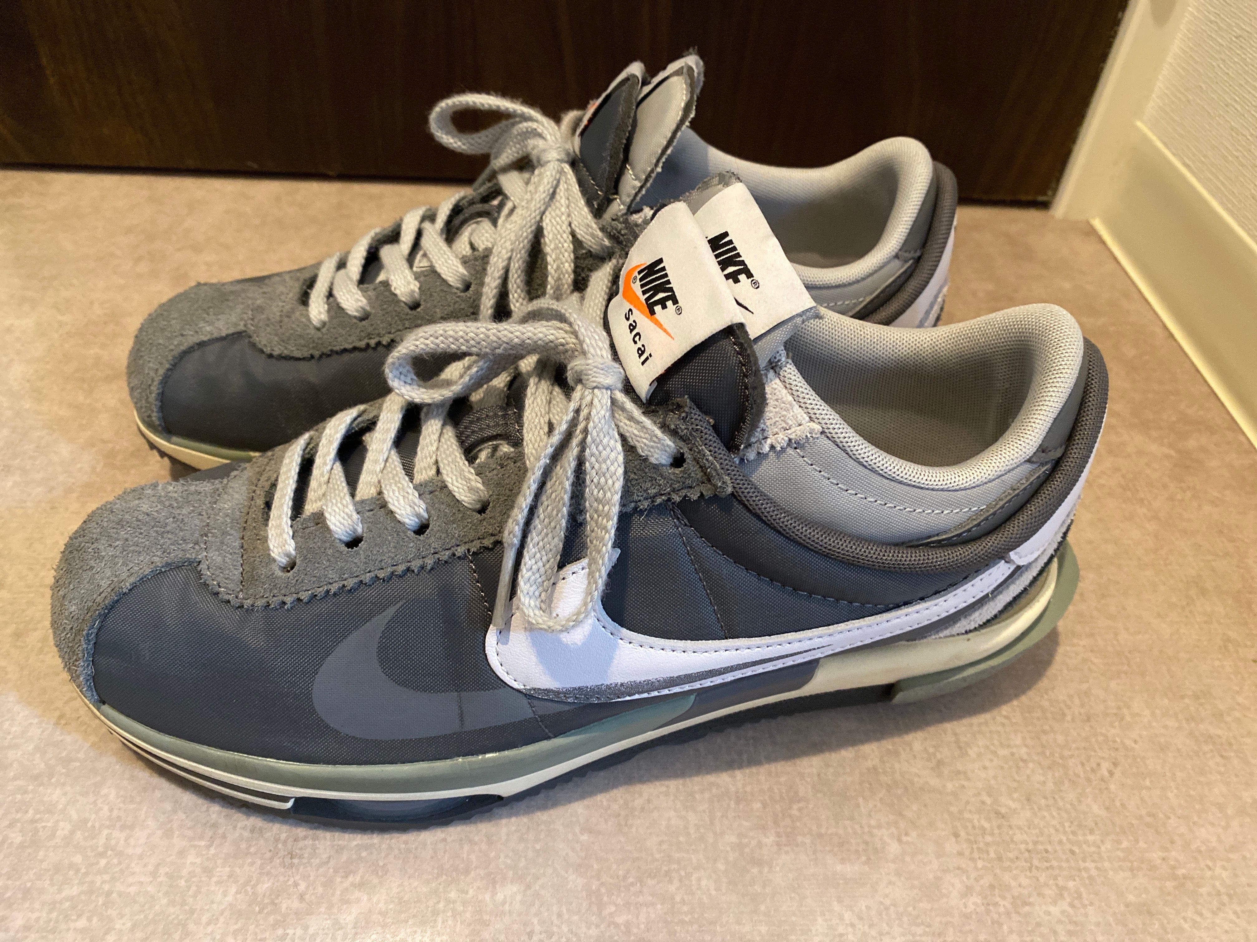 sacai × Nike Zoom Cortez "Iron Grey"