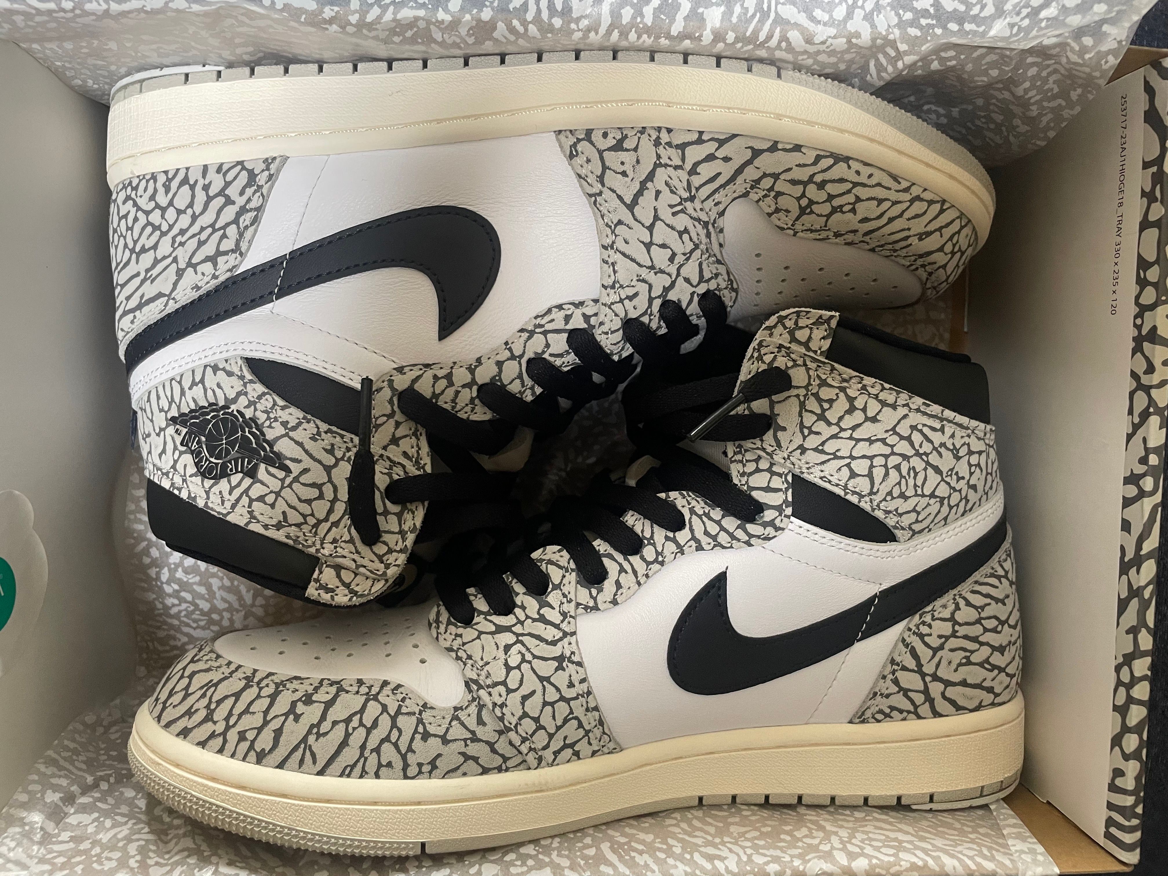 Nike Air Jordan 1 High OG "White Cement/Safari"