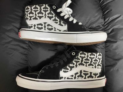 Supreme × Vans Monogram S Logo Skate Grosso Mid "Black"